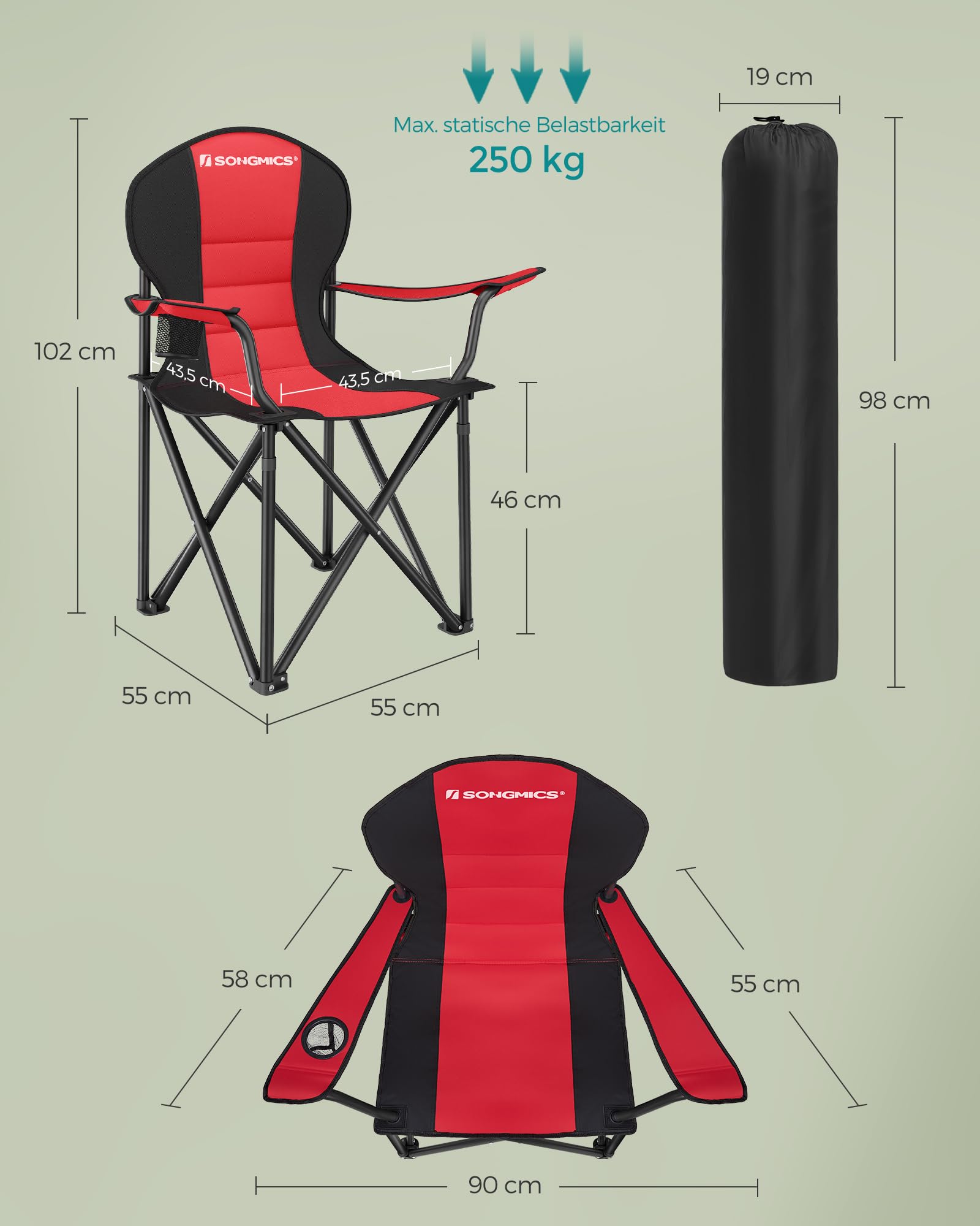 songmics-campingstuhl-klappstuhl-gepolstert-mit-flaschenhalter-bis-250-kg-outdoo image 3