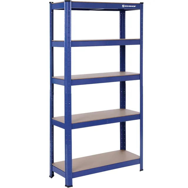 songmics-schwerlastregal-glr60q-2er-set-lagerregal-30x75x150-cm-5-b-den-bis-650- image 1