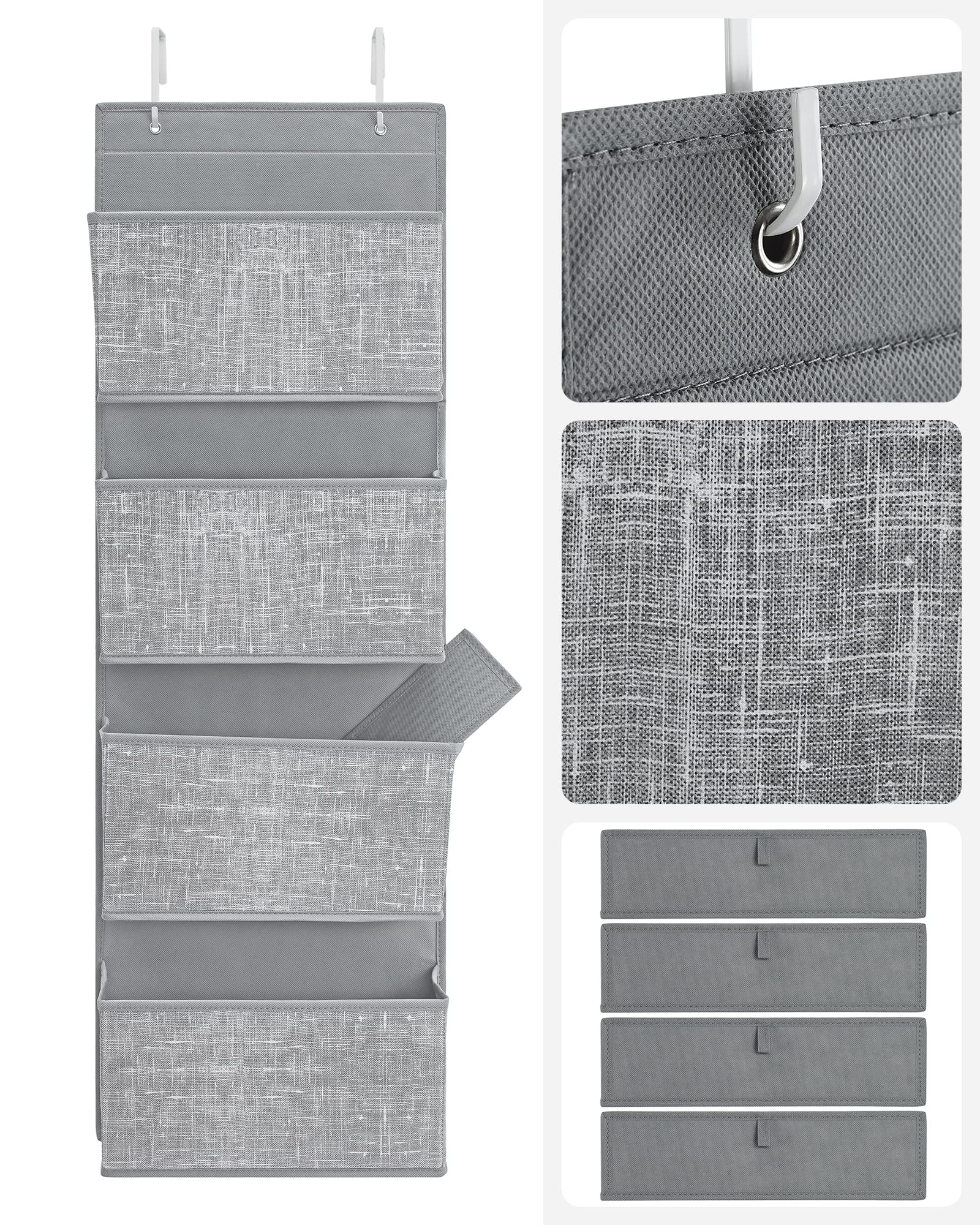 songmics-rdh004g11-h-ngeorganizer-4-taschen-12x33-5x100-cm-grau-meliert image 7