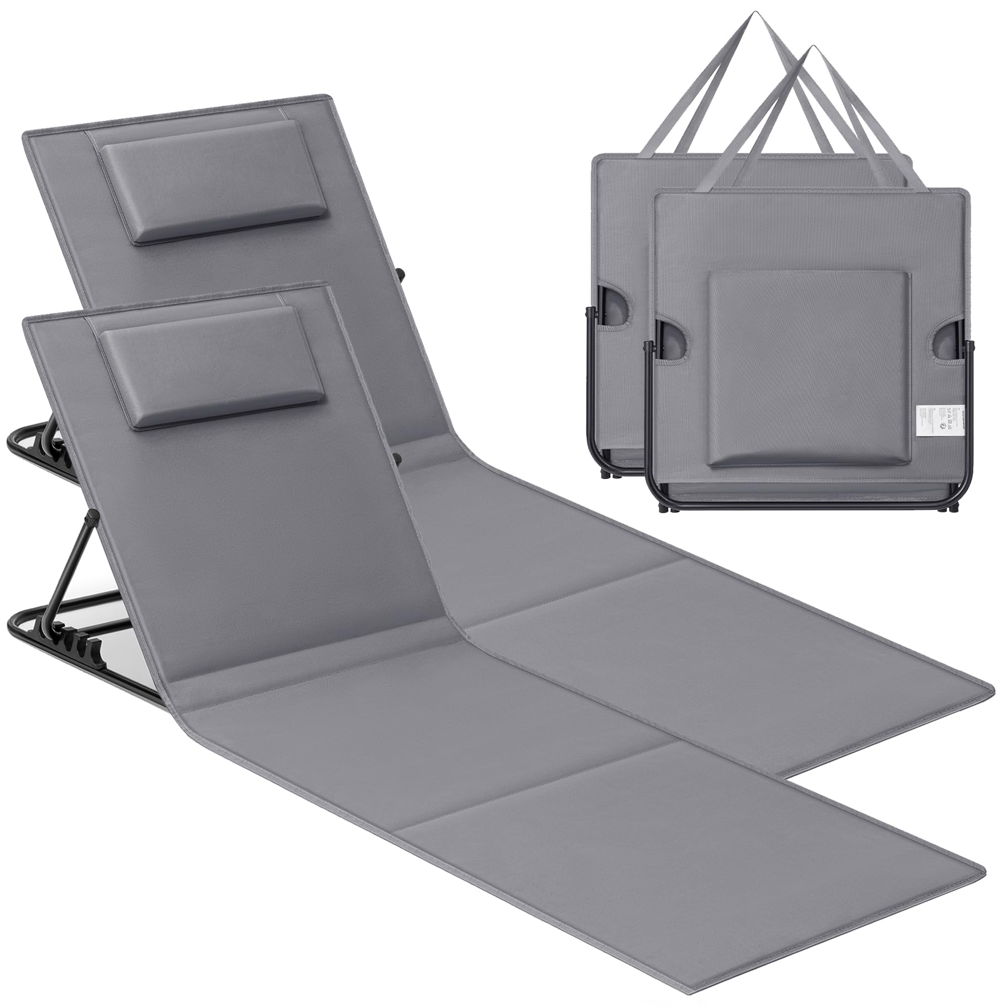 songmics-strandstuhl-2er-set-campingliege-158-x-55-cm image 1