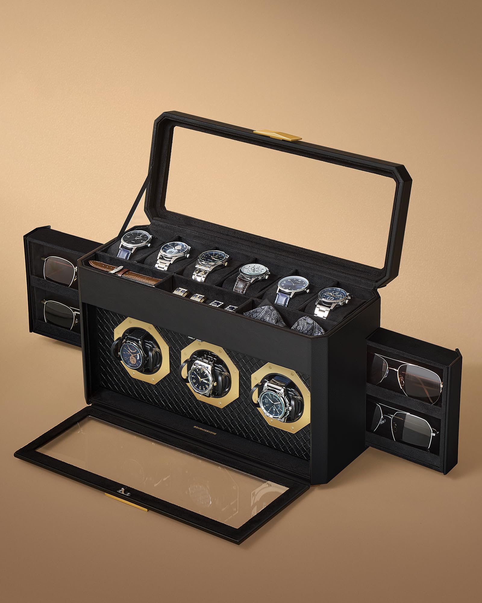 songmics-home-ronne-uhrenbox-f-r-9-uhren-schwarz-jwb026b01 image 5