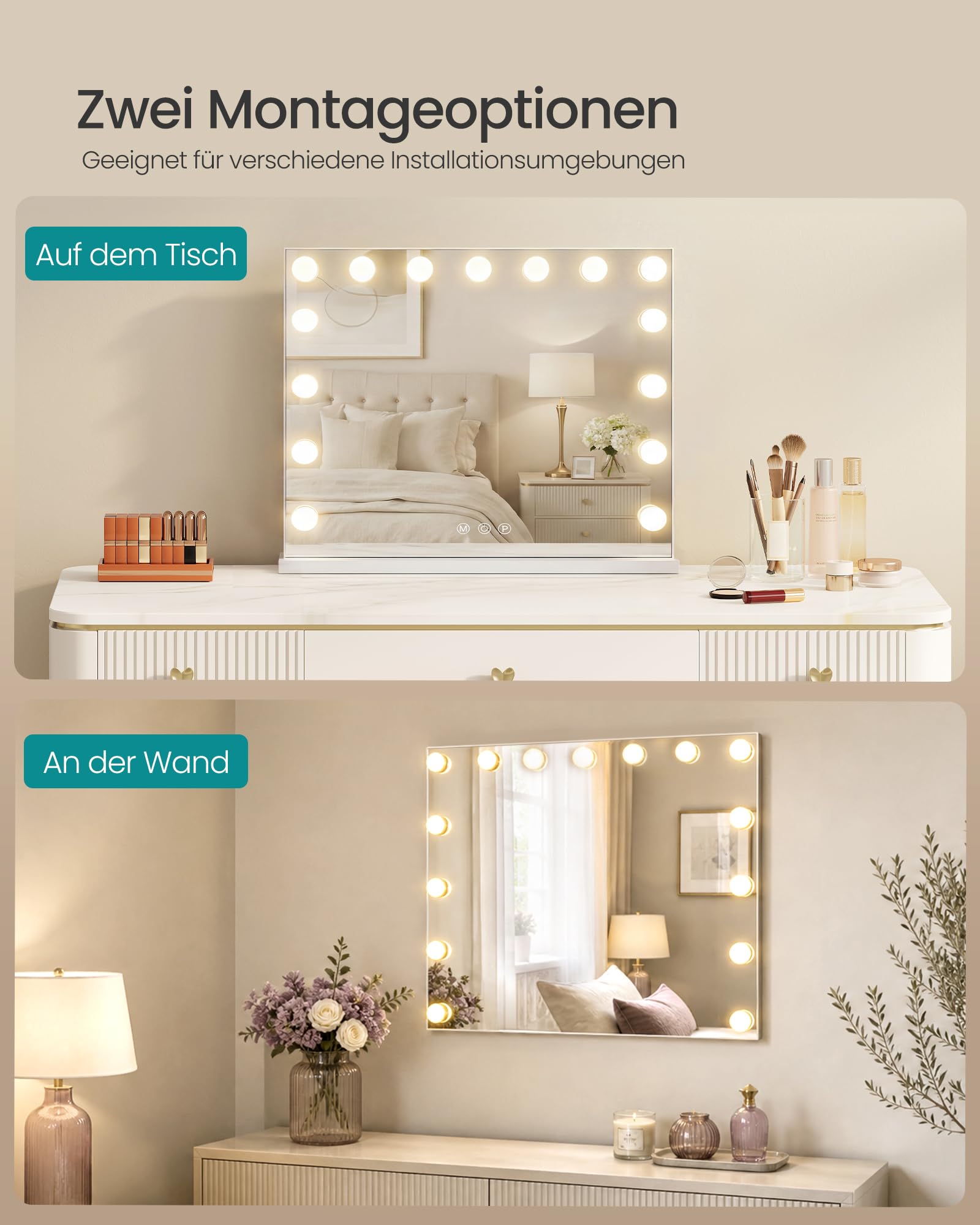 songmics-hollywood-schminkspiegel-mit-beleuchtung-15-leds-kosmetikspiegel-mattwe image 7