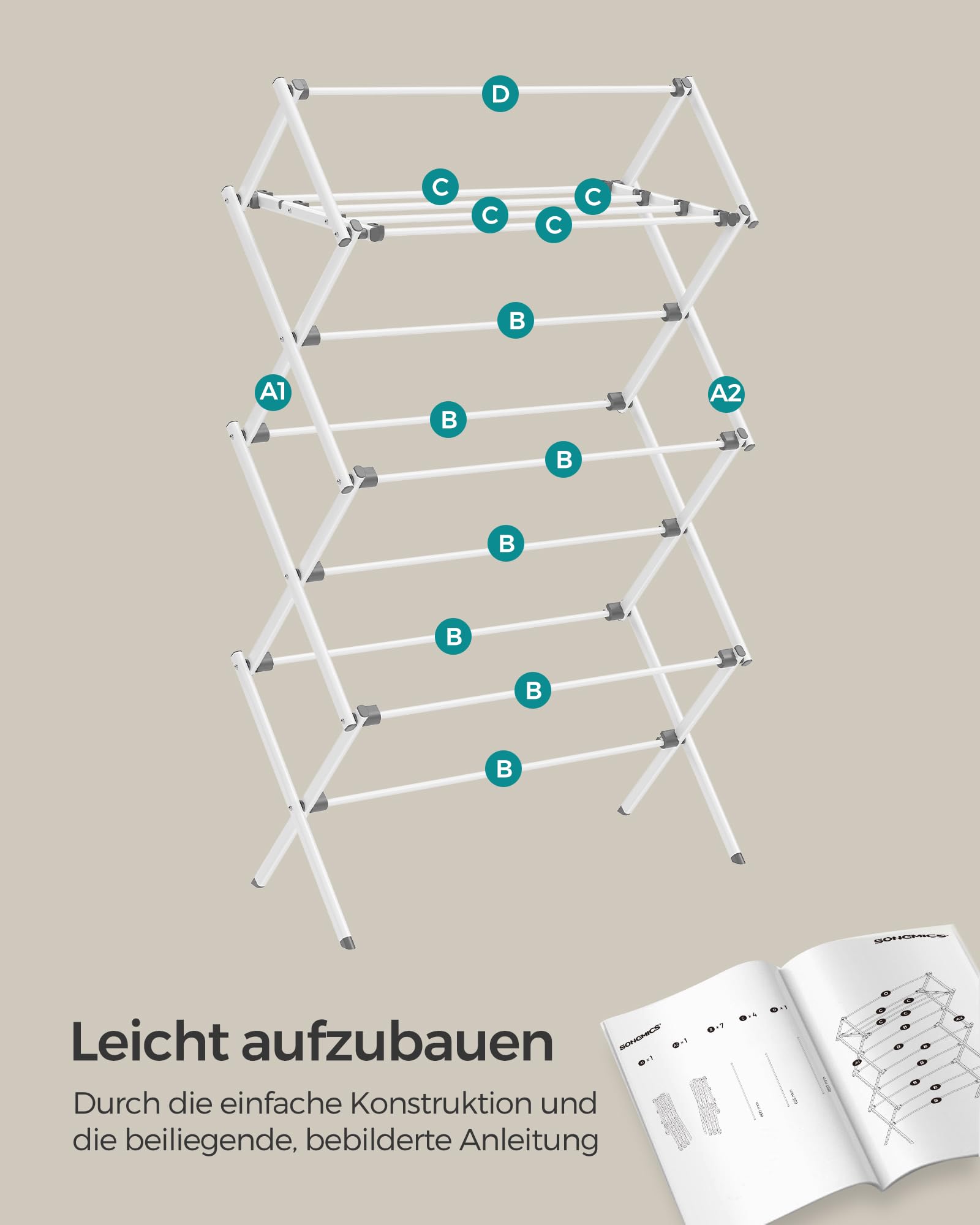 songmics-faltbarer-w-schest-nder-stahl-wei-37-x-75-x-135-1-cm-llr770w01 image 7