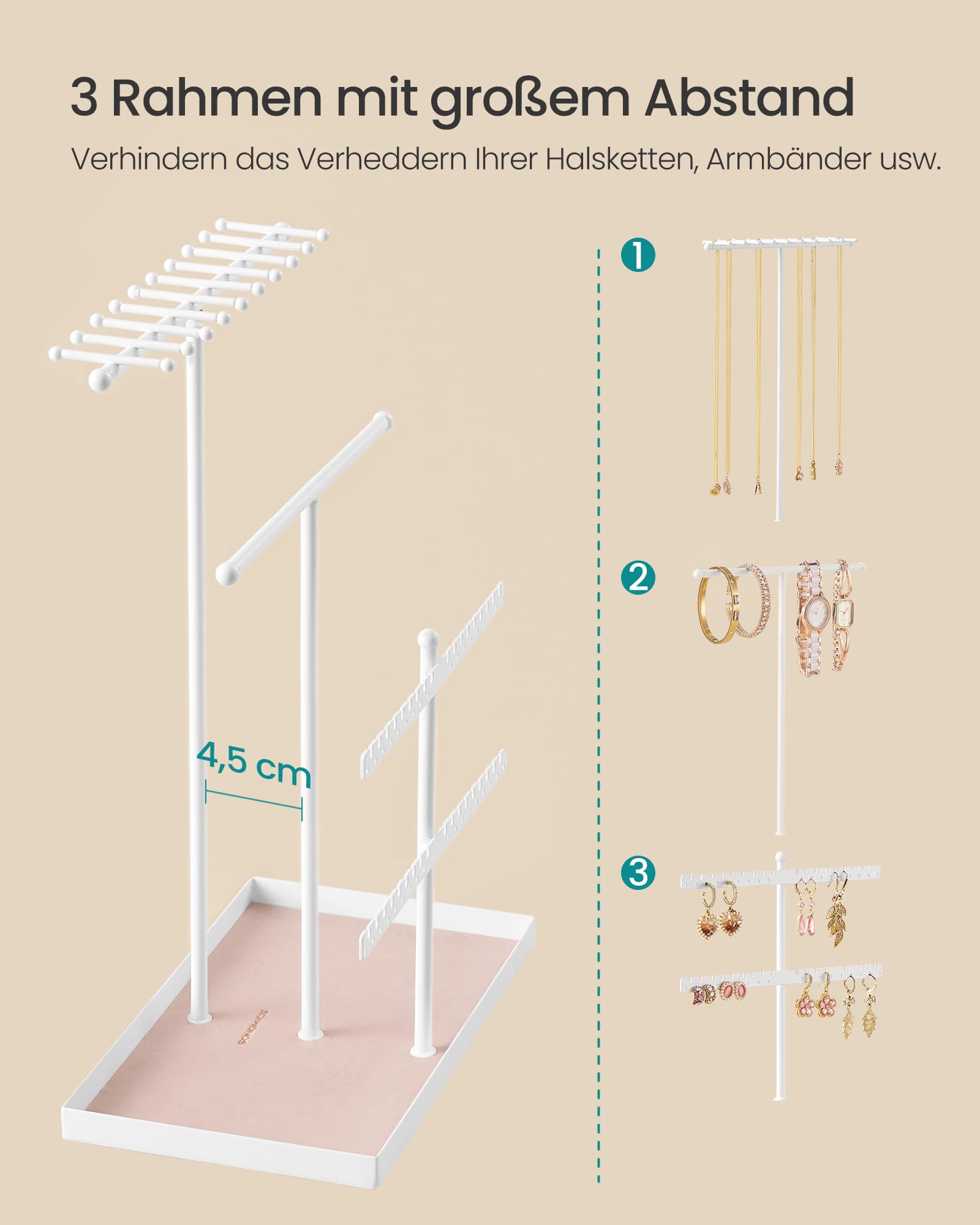 songmics-jjs036wg03v1-schmuckst-nder-metallrahmen-mit-samttablett image 3