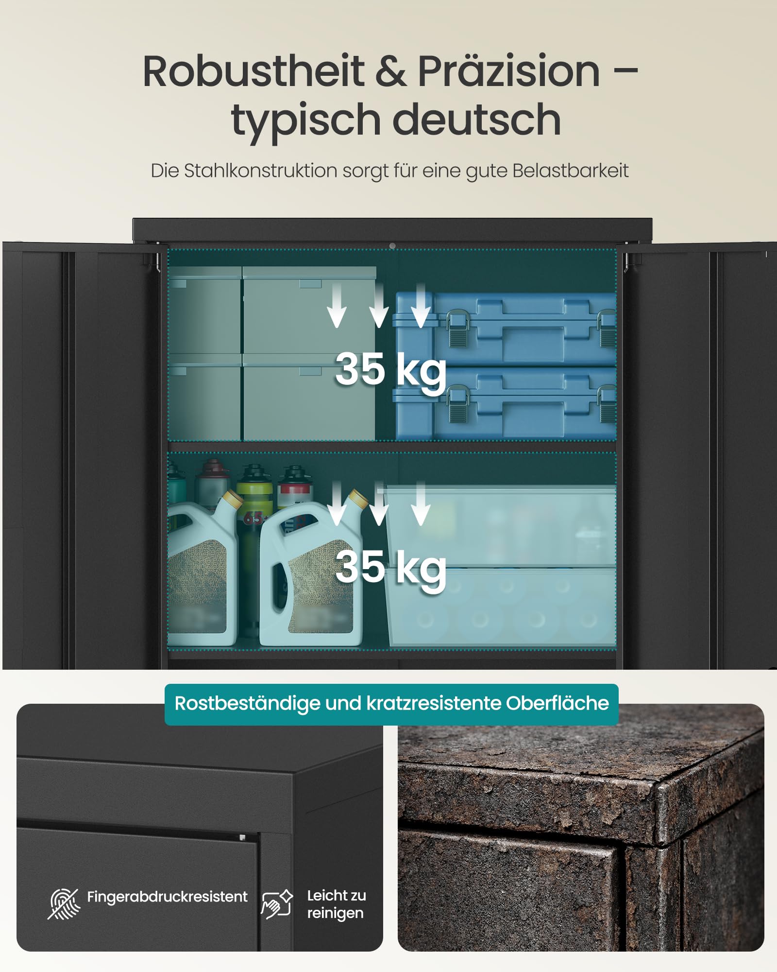songmics-aktenschrank-abschlie-bar-80-x-40-x-140-cm-metallschrank-mit-2-t-ren image 6
