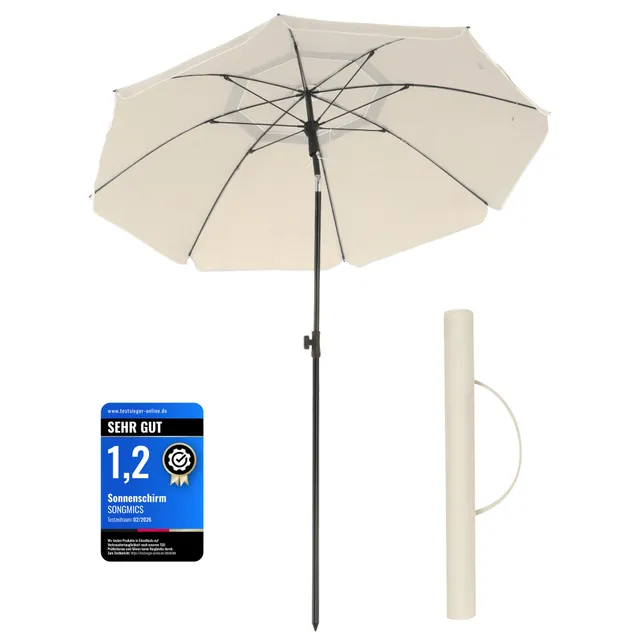songmics-sonnenschirm-200-cm-upf-50-beige-gpu65wtv1 image 1