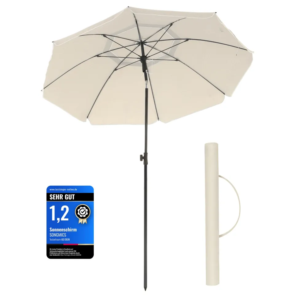 songmics-sonnenschirm-200-cm-upf-50-beige-gpu65wtv1 image 1