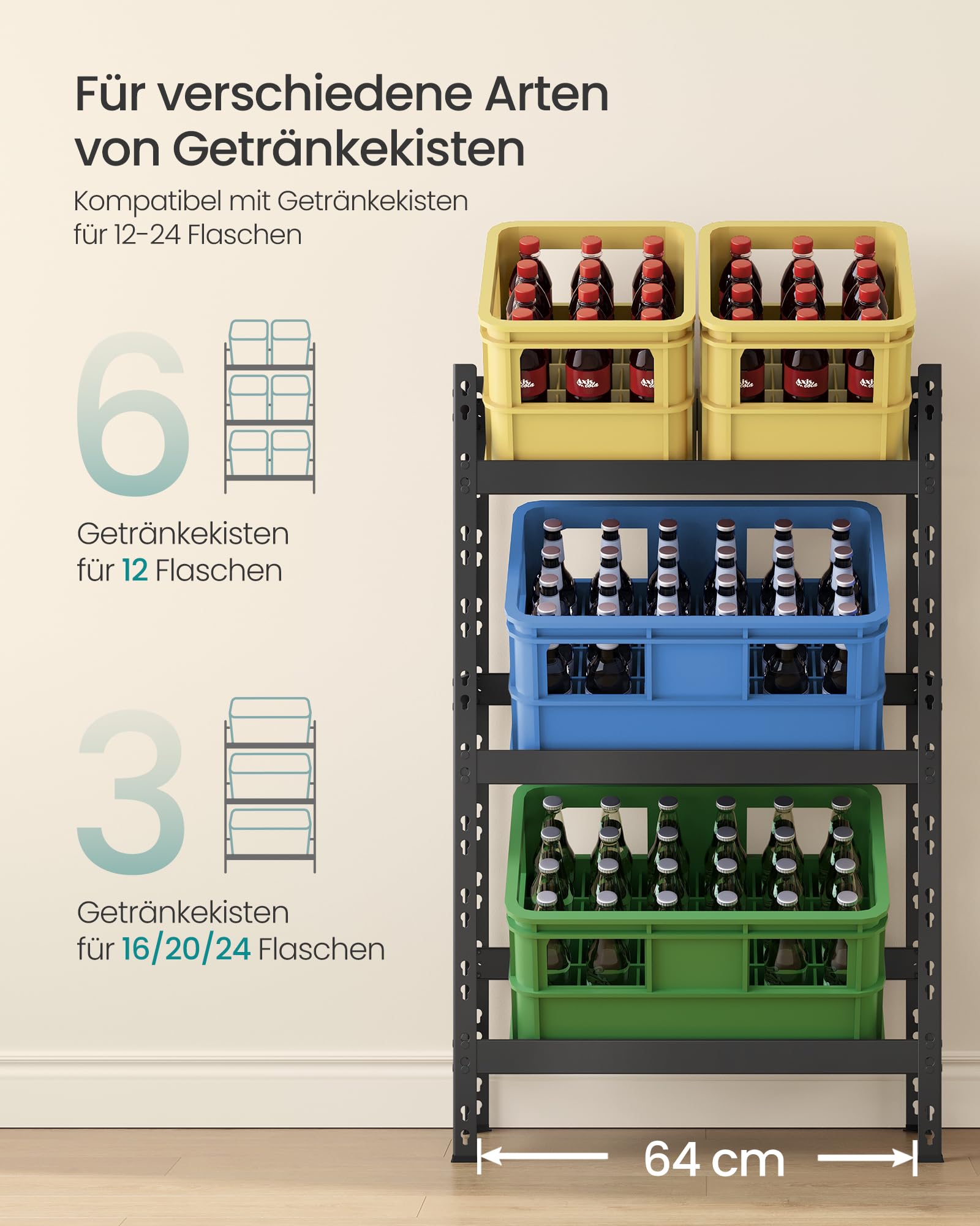 songmics-gyl001b01-getr-nkekistenregal-3-ebenen-tintenschwarz image 5