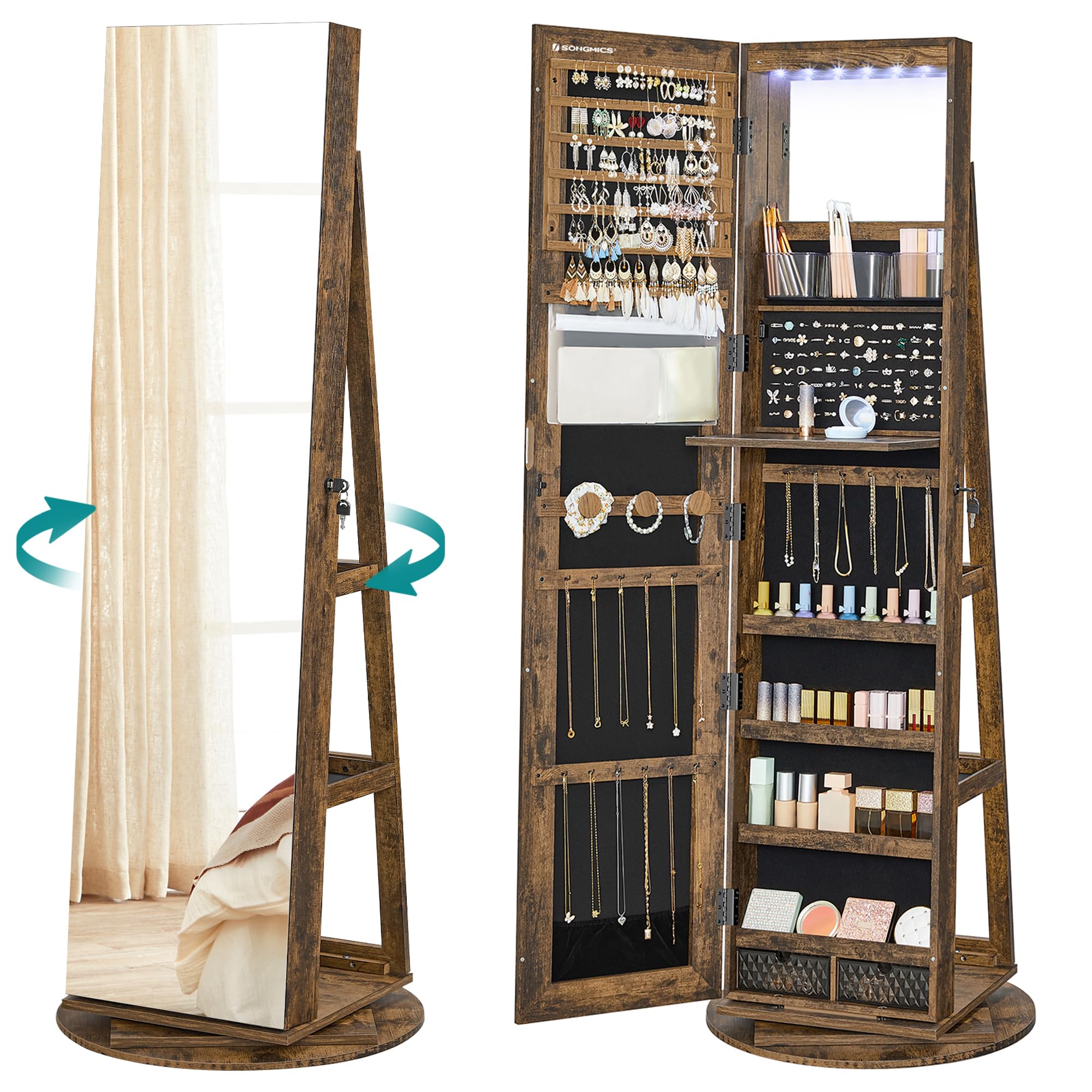 songmics-schmuckschrank-mit-led-spiegel-abschlie-bar-wolkenwei-jjc008w03 image 8