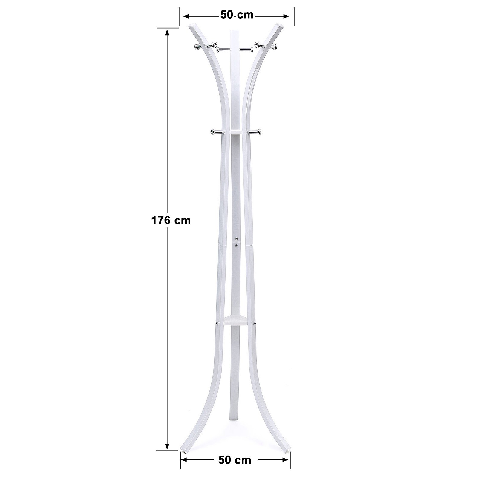 songmics-garderobenst-nder-rcr01w-metall-kleiderst-nder-176-cm-wei image 3