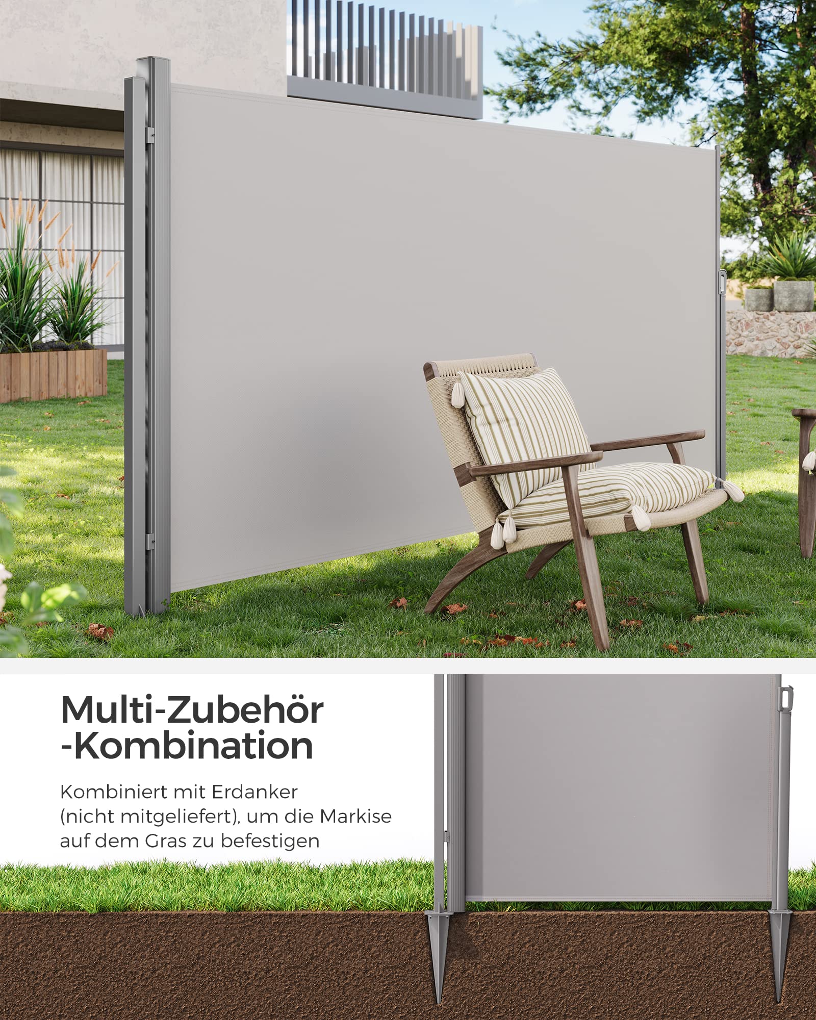 songmics-standpfosten-f-r-markisenkasten-152-cm-grau image 3
