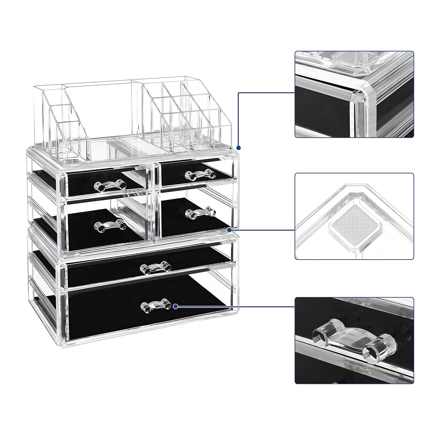 songmics-make-up-organizer-transparent-6-schubladen-jka008tp image 5