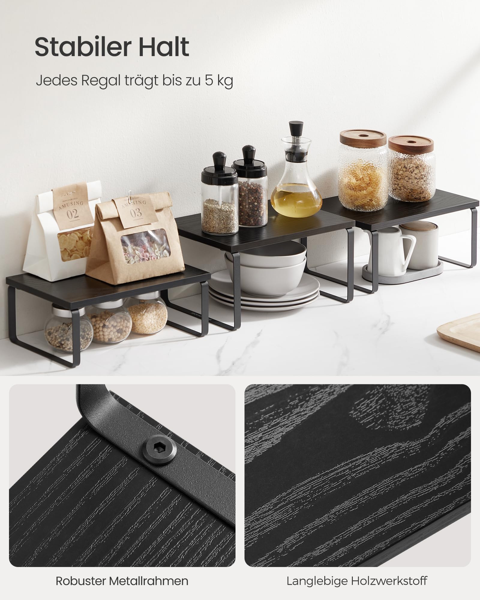 songmics-kcs220b01-gew-rzregal-3er-set-k-chen-organizer-anthrazitgrau-mattschwar image 4