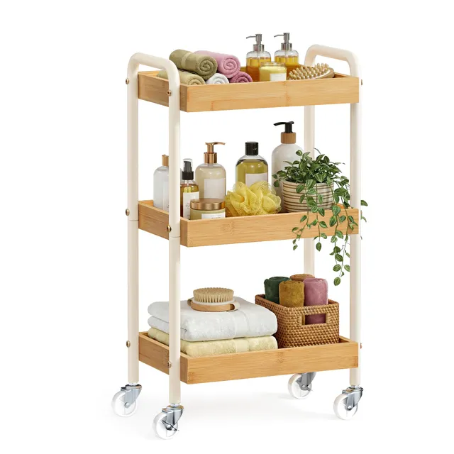 songmics-rollwagen-lrc081yl01-naturbeige-servierwagen-27-5-x-41-3-x-73-cm image 1