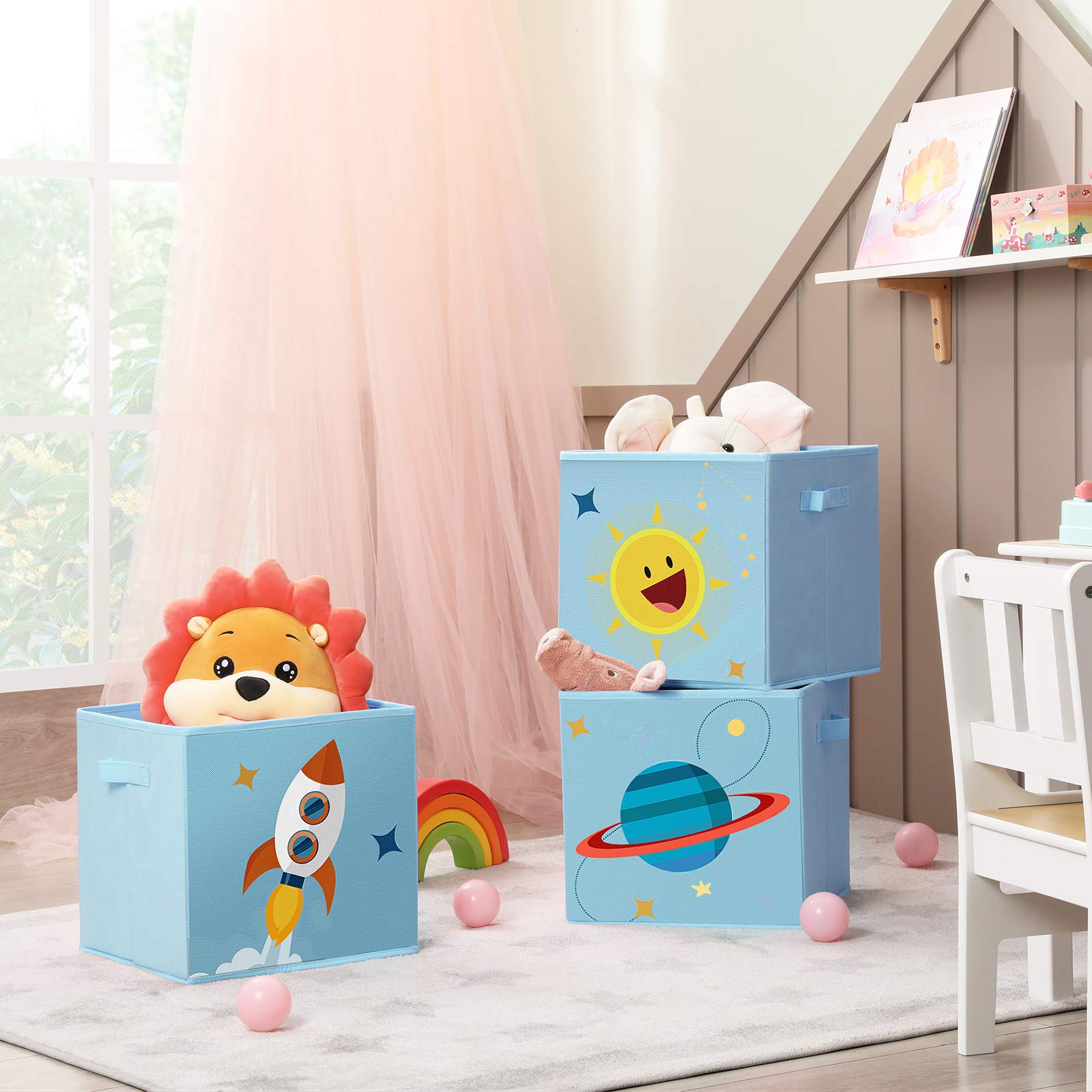 songmics-aufbewahrungsboxen-rfb001b03-3er-set-30x30x30-cm-weltall-blau image 3