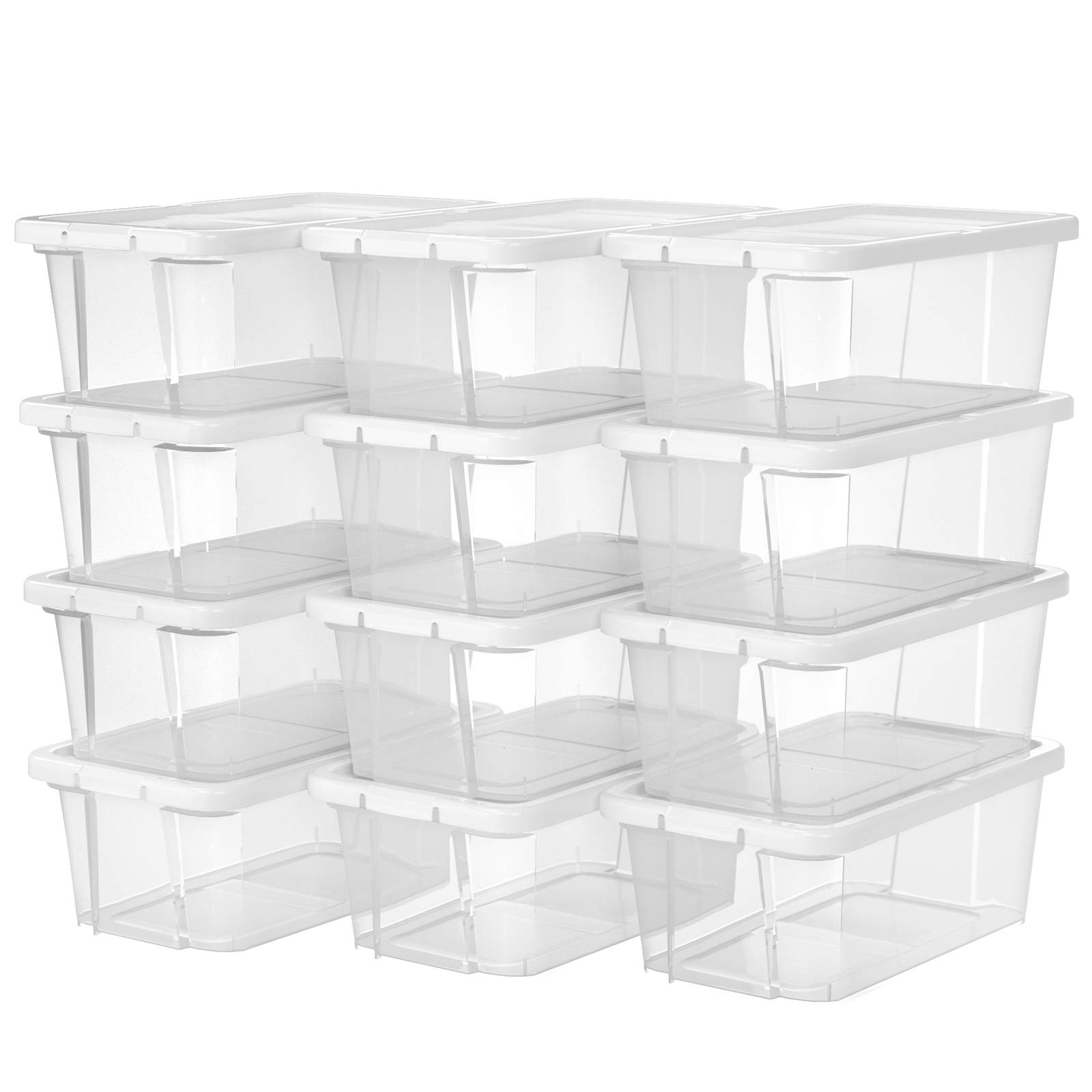songmics-aufbewahrungsbox-lsp12wt-12er-set-transparent-f-r-schuhe-bis-gr-41 image 1
