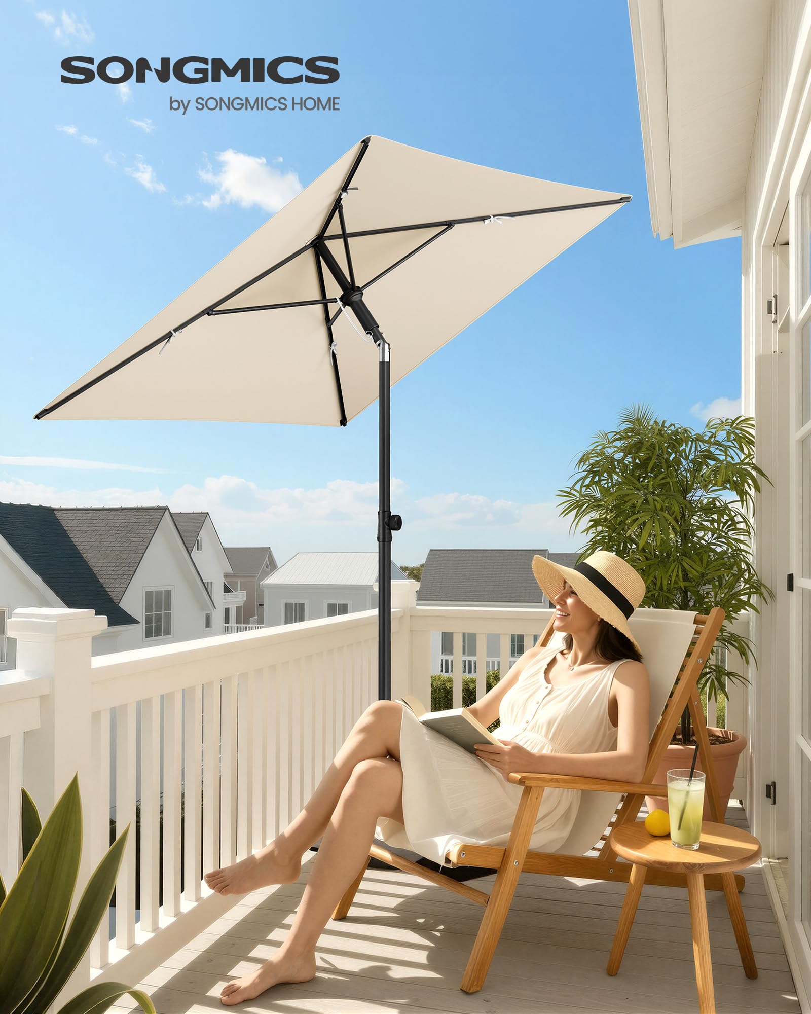 songmics-sonnenschirm-balkon-rechteckig-190-x-120-cm-knickbar-upf-50-2 image 2