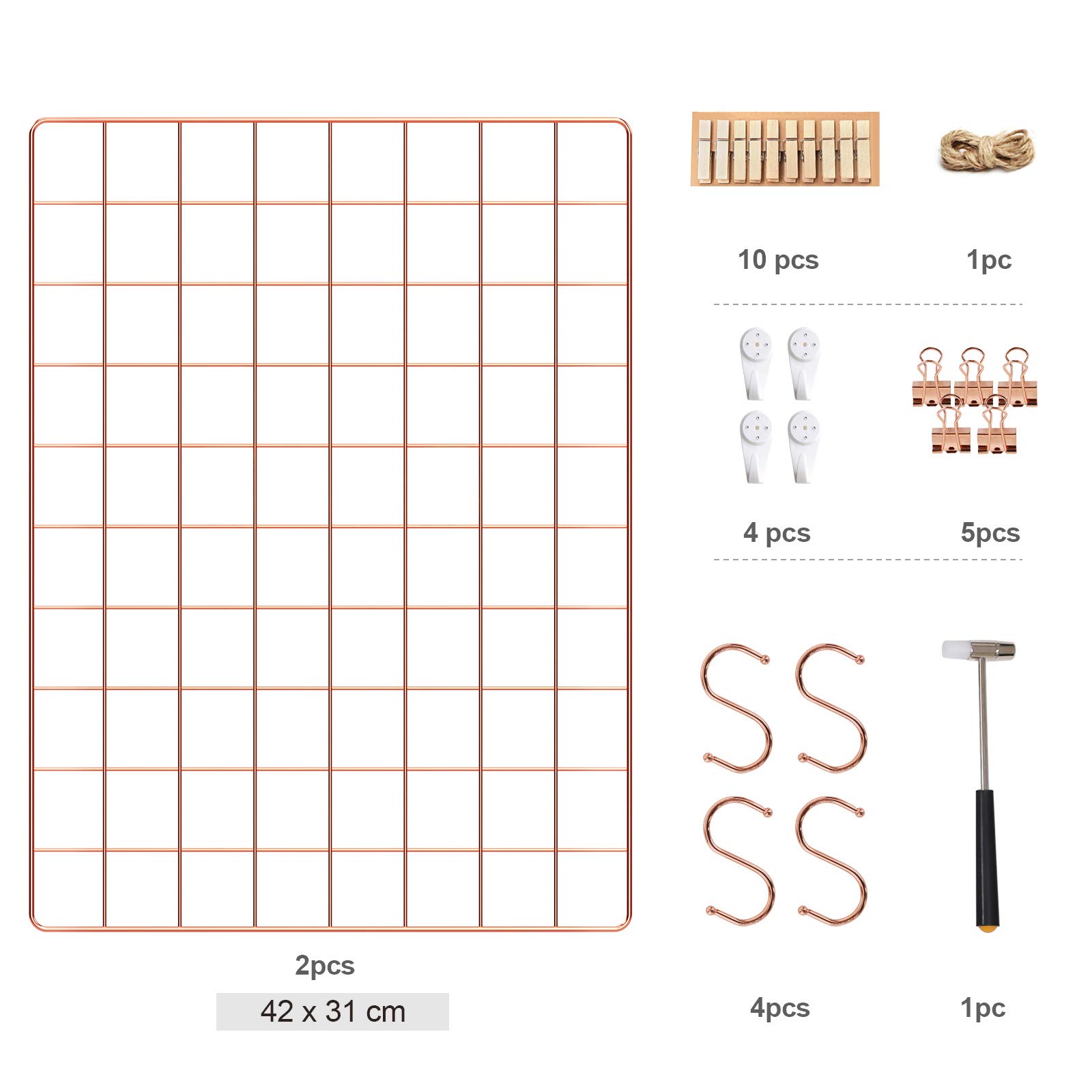 songmics-bilderst-nder-gitter-lpp01dr-2-st-ck-wanddeko-metall-mit-haken-und-clip image 4