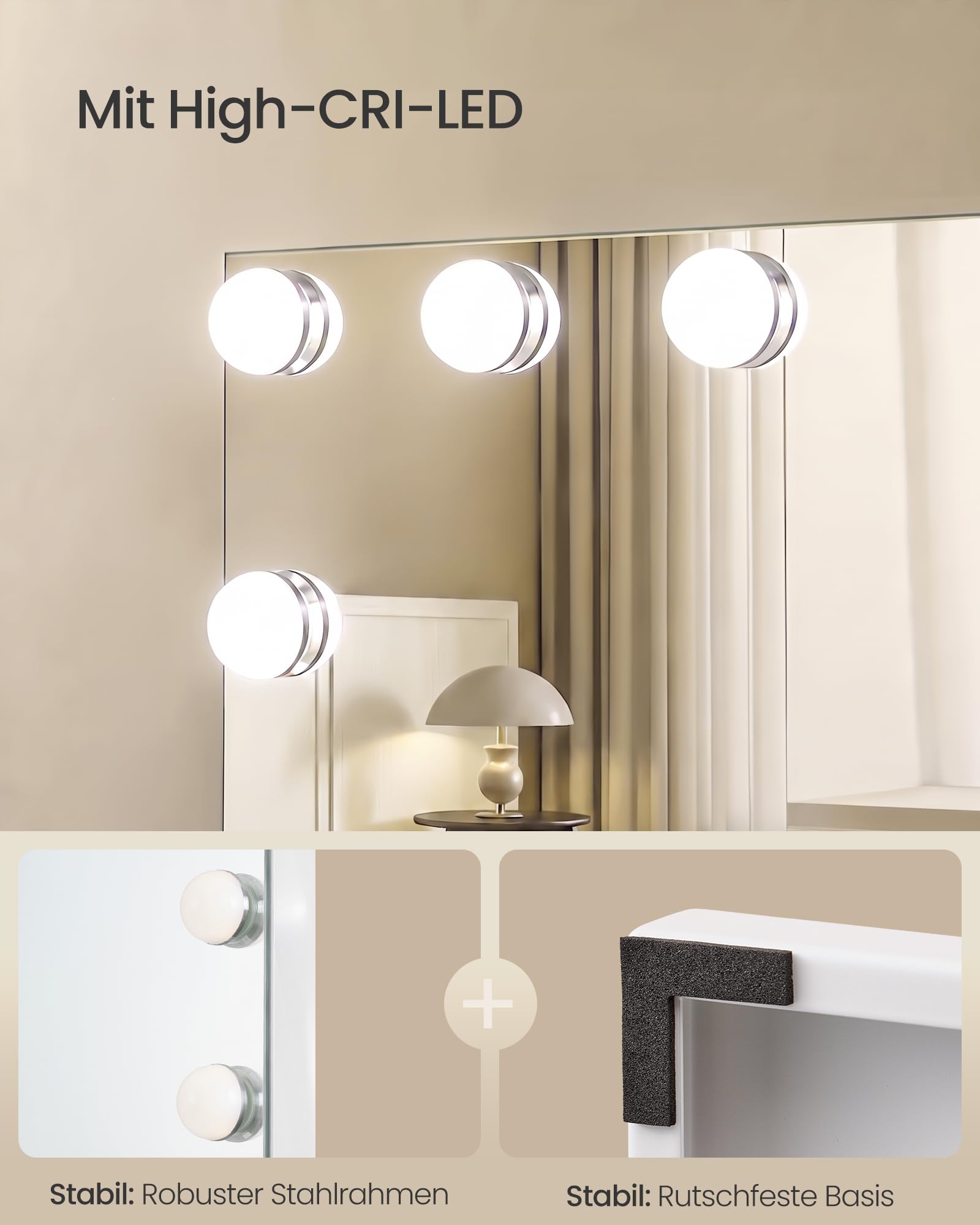 songmics-hollywood-schminkspiegel-mit-beleuchtung-15-leds-kosmetikspiegel-mattwe image 4