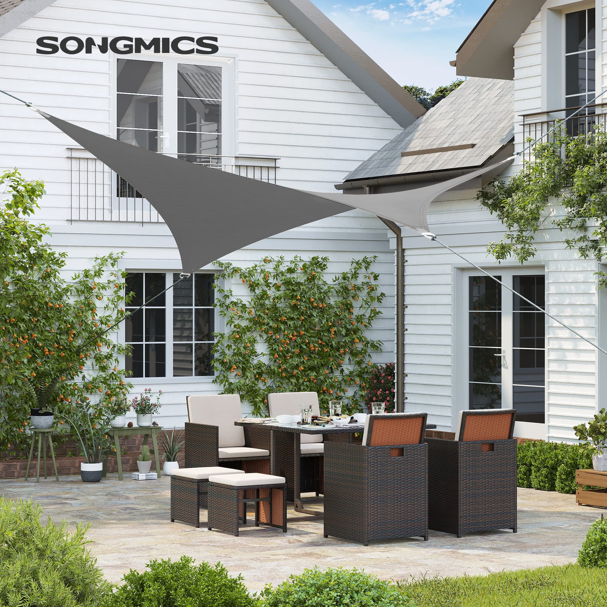 songmics-gss002g02-sonnensegel-3-7-x-3-7-m-konkav-grau-hdpe image 2