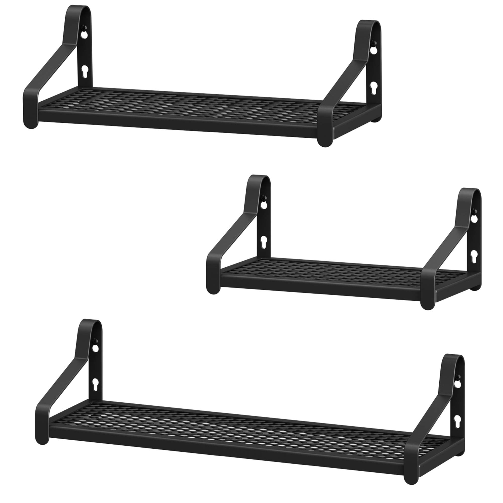 songmics-wandregale-lfs031b01-3er-set-schwebende-metallregale-schwarz image 1