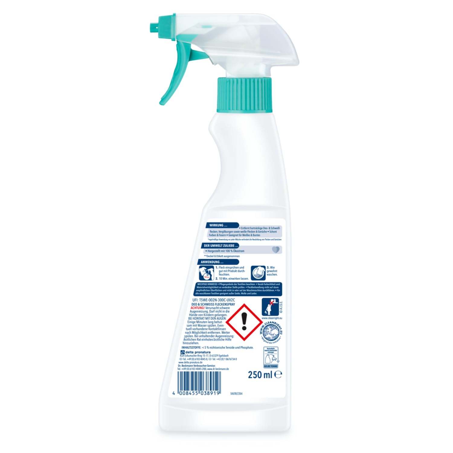 dr-beckmann-fleckenspray-deo-schwei-250ml-spezialfleckentferner image 2