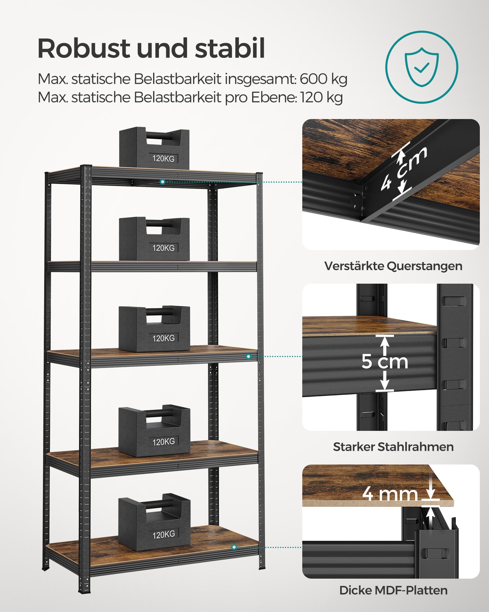 songmics-standregal-50-x-100-x-200-cm-vintagebraun-schwarz-glr050b11 image 5