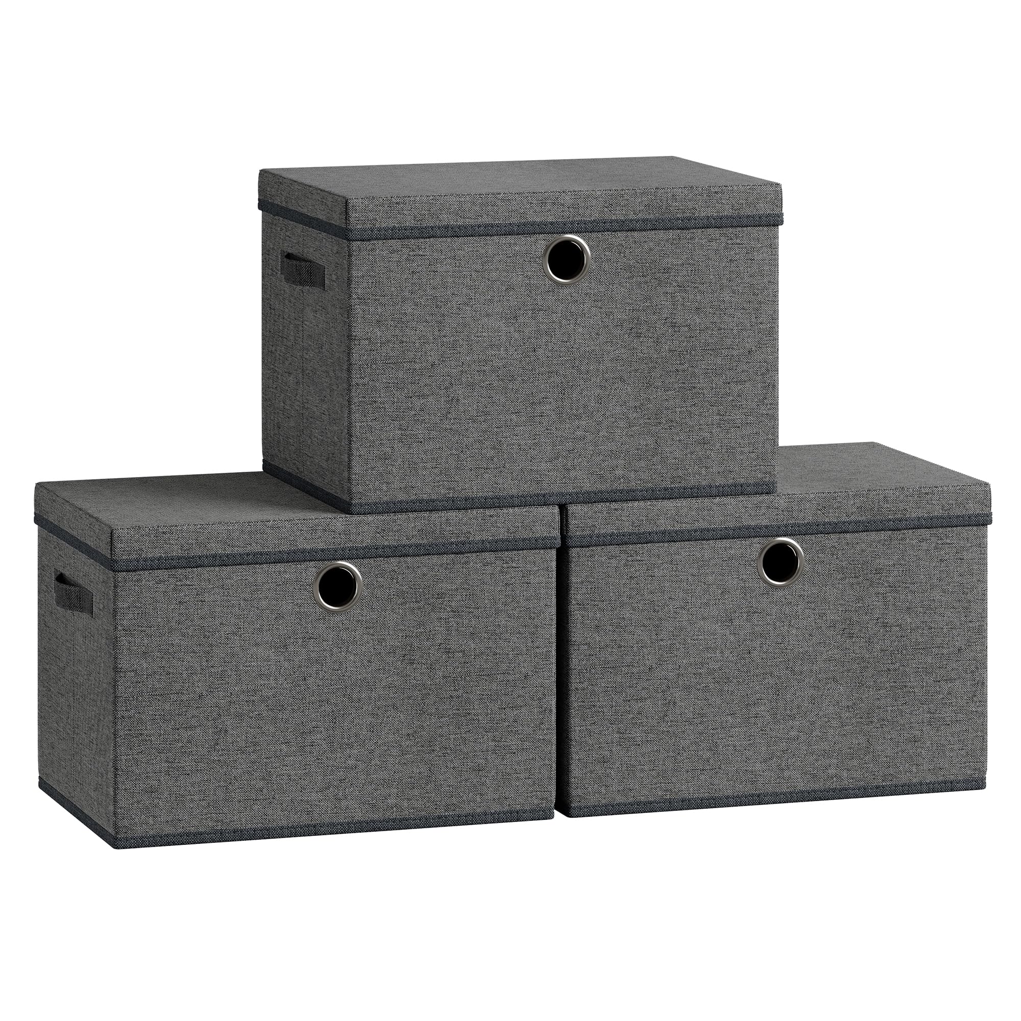 songmics-aufbewahrungsboxen-3er-set-mit-deckel-stoff-43x30x30-cm image 1