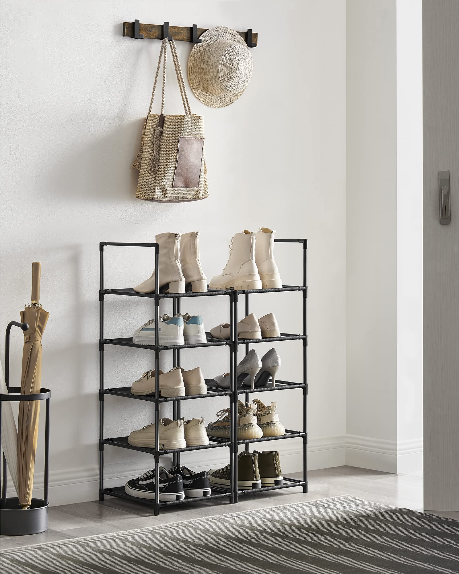 songmics-schuhregal-10-ebenen-33x33x173-cm-lsr110b02-schwarz image 4