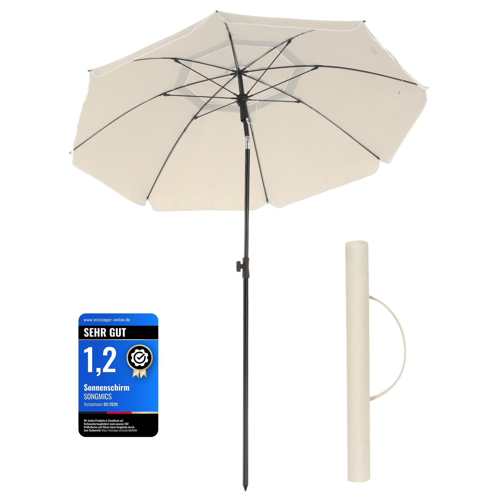 songmics-sonnenschirm-200-cm-upf-50-beige-gpu65wtv1 image 1