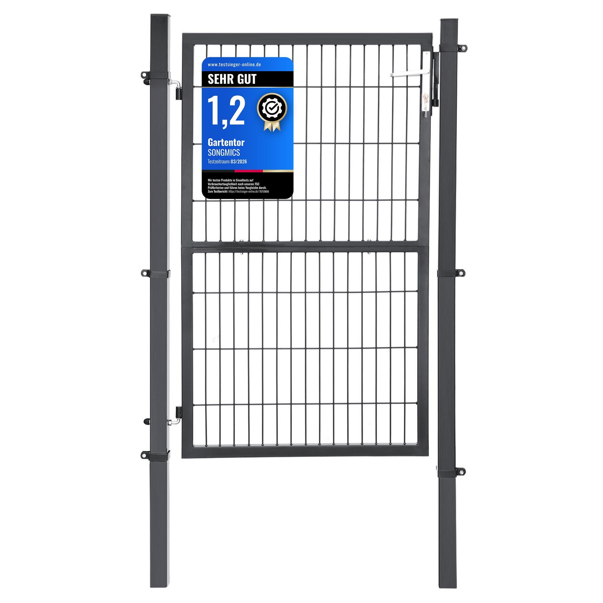 songmics-gartentor-ggd200gy-zauntor-verzinkter-stahl-106-x-150-cm-grau-abschlie- image 1
