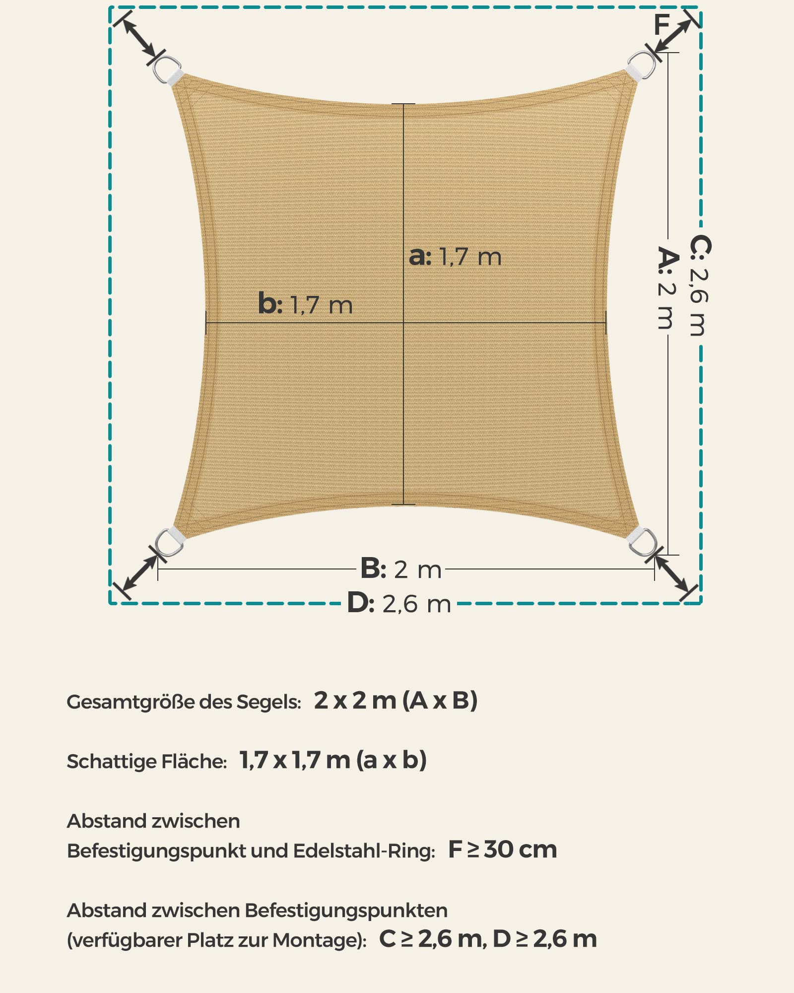 songmics-sonnensegel-2-x-2-m-quadratisch-sandgelb-gss22ey image 5