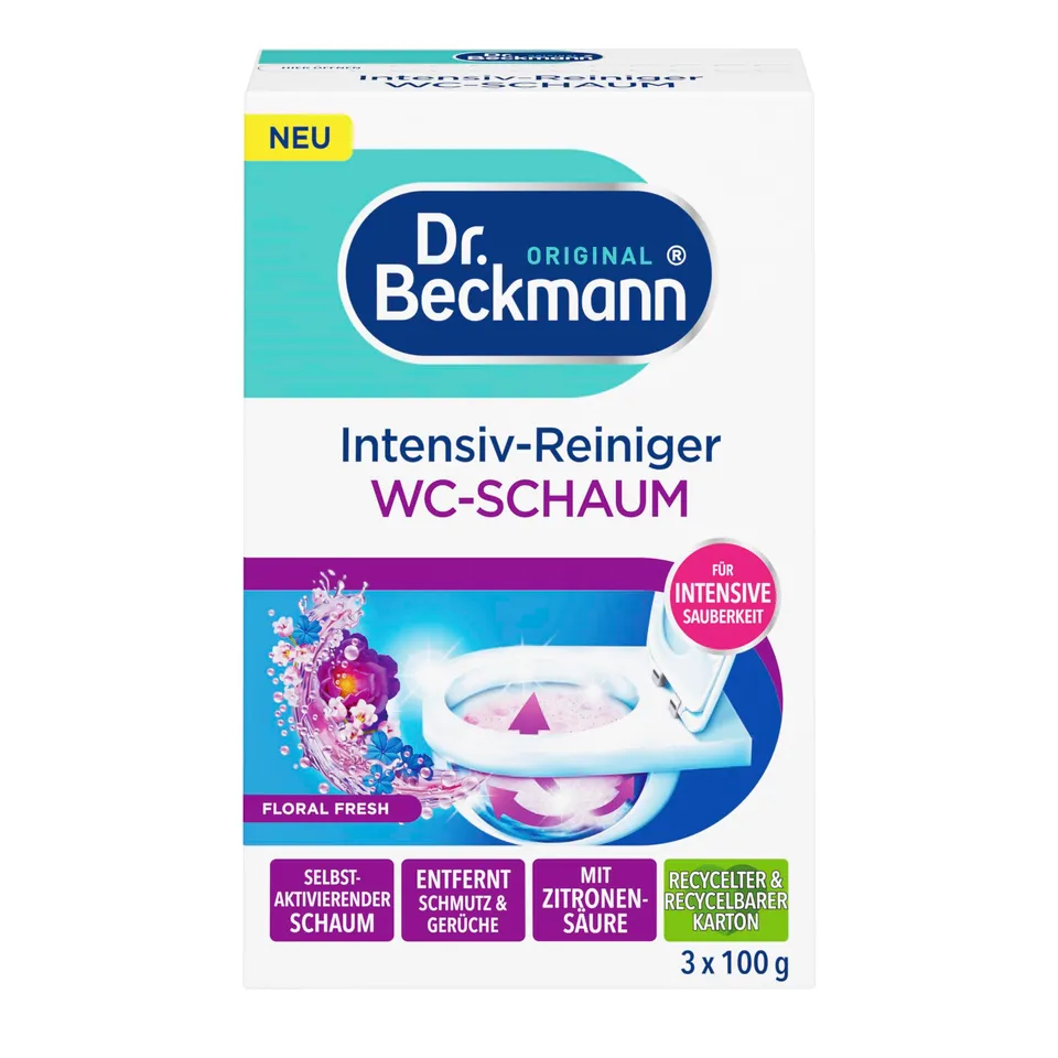 dr-beckmann-intensiv-reiniger-wc-schaum-floral-fresh-3x100g image 1