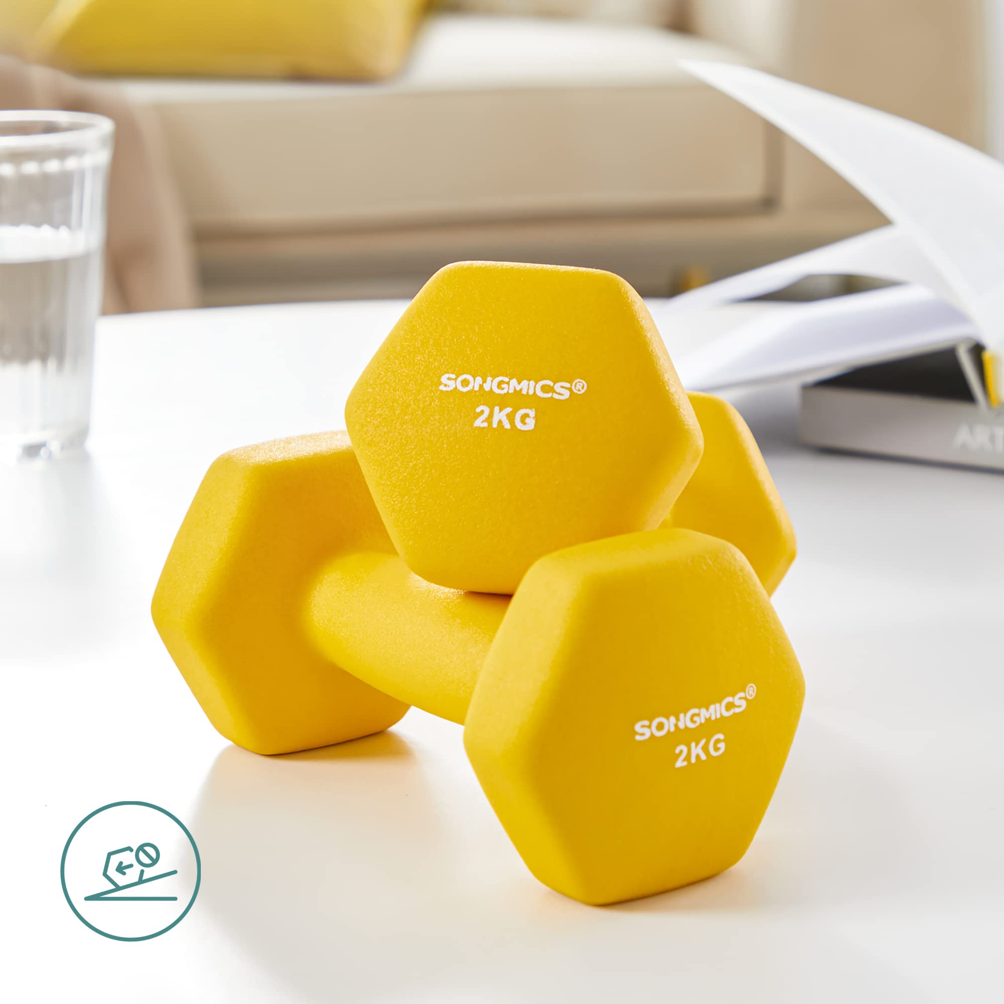 songmics-syl064yl-kurzhanteln-2er-set-2-x-2-kg-neopren-gelb image 7