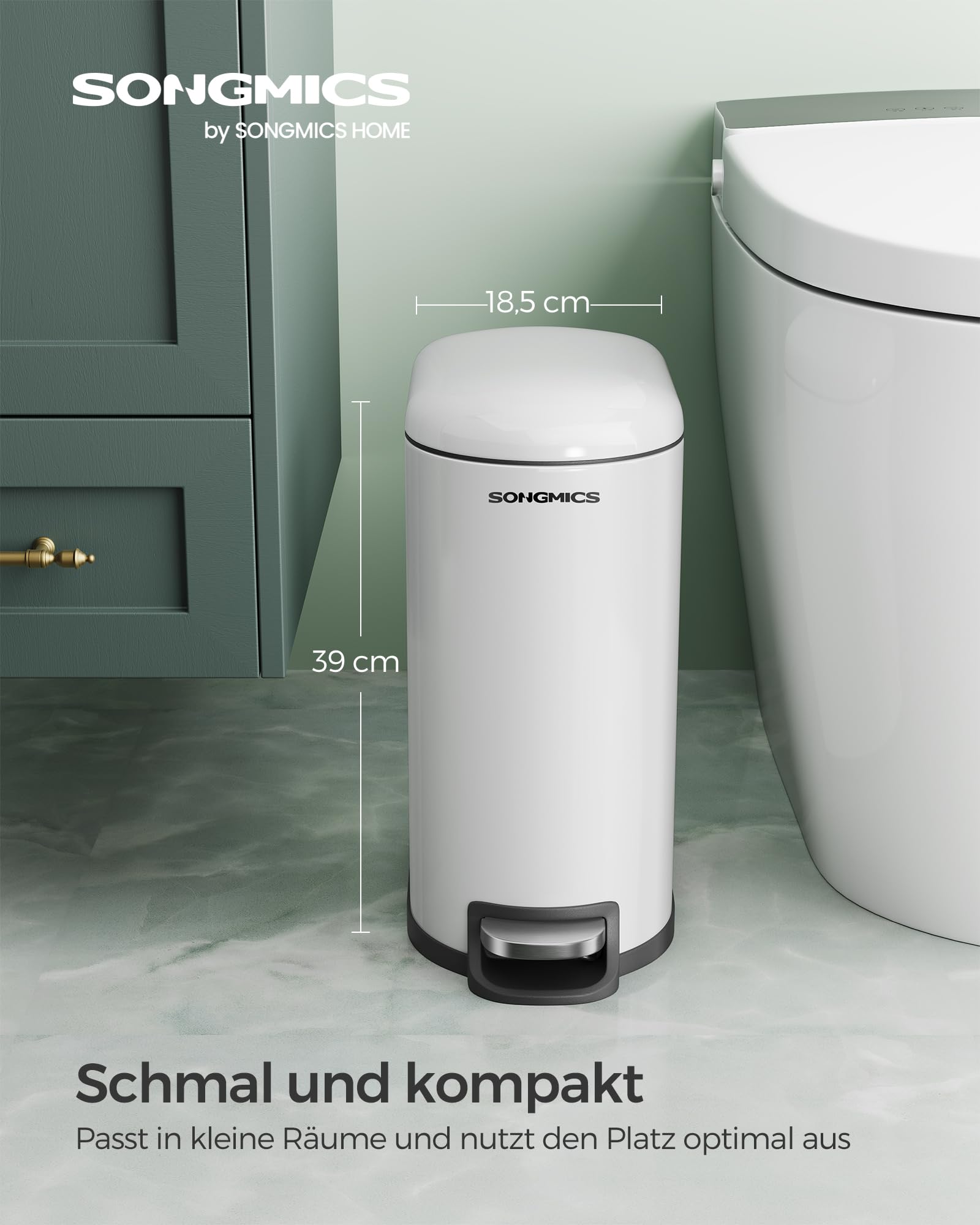 songmics-kosmetikeimer-m-lleimer-bad-10-liter-mit-deckel-softclose-34-5-x-18-5-x image 2