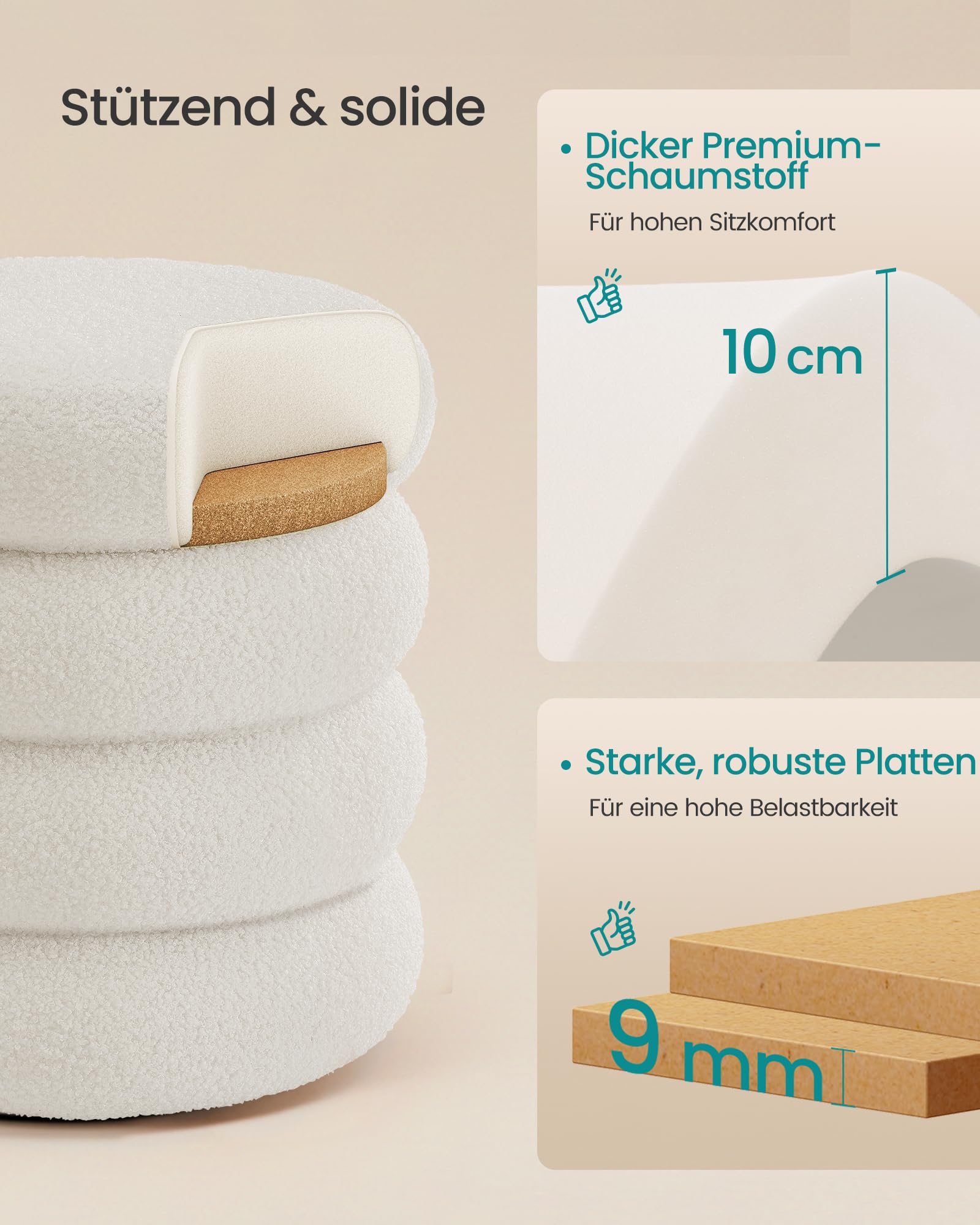songmics-schminkhocker-rund-mit-stauraum-30-l-teddyfleece image 5