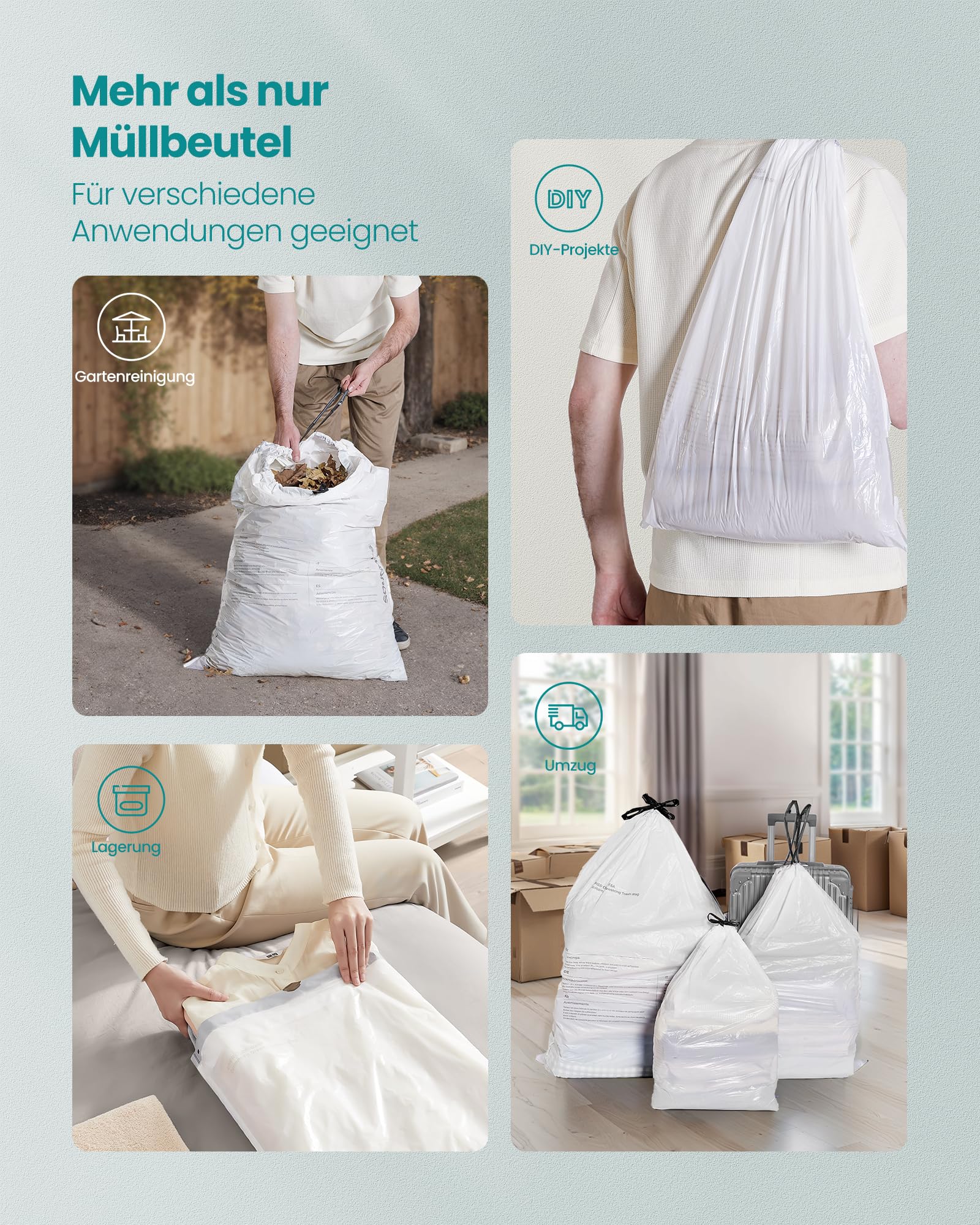 songmics-m-llbeutel-mit-zugband-code-l-krb021a04-20-liter-160-st-ck-wei image 3