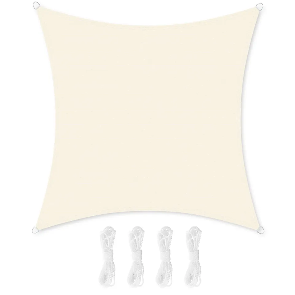 songmics-gss002m01-sonnensegel-3-7x3-7m-quadratisch-konkav-beige image 1