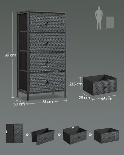 songmics-kommode-lts114b01-mit-4-stoffschubladen-99-cm-ebenholzschwarz-tintensch image 8