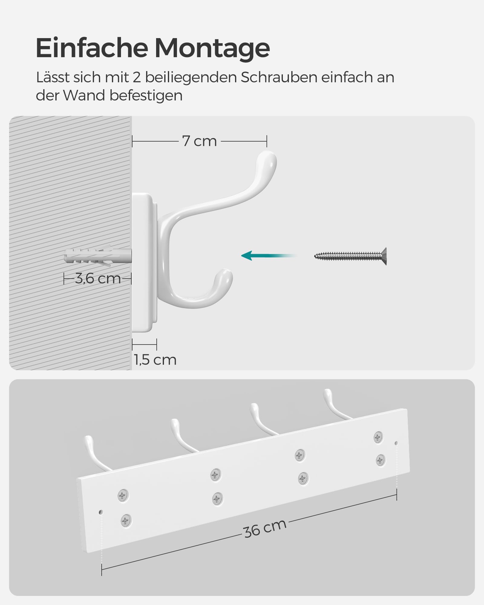 songmics-wandgarderobe-lhr23wt-4-doppelhaken-hellwarmwei image 7