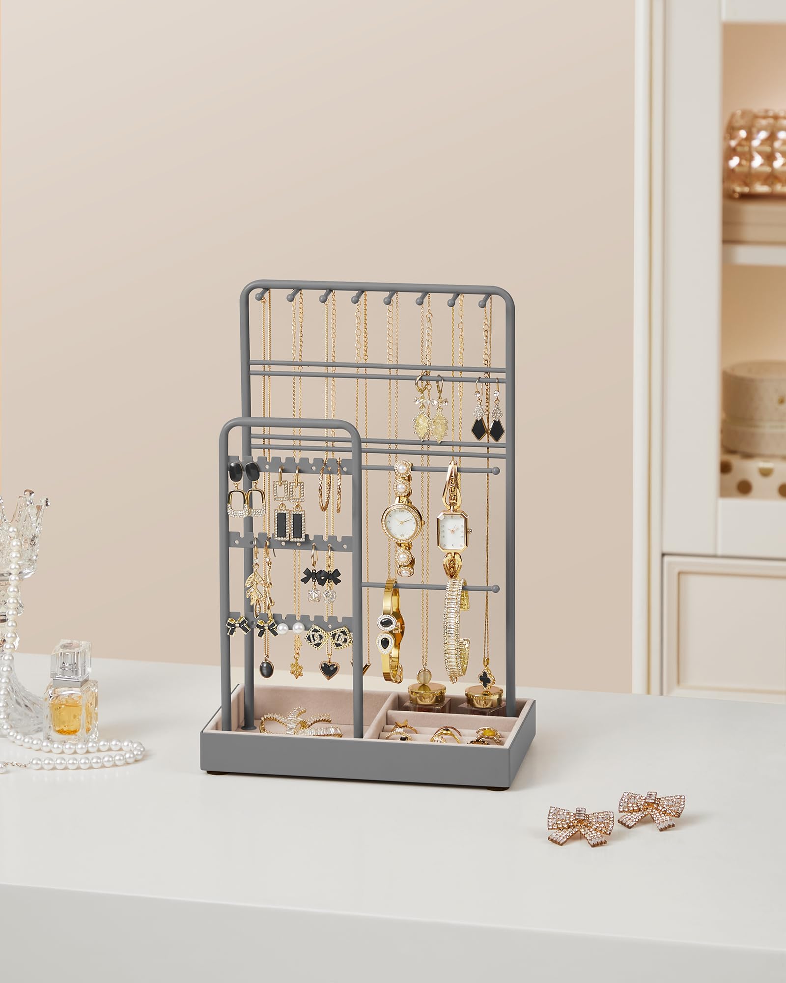 songmics-jjs021g01-schmuckst-nder-metall-samt-taubengrau image 2