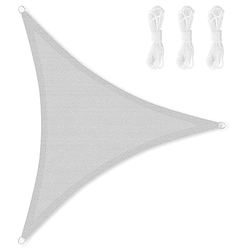 songmics-sonnensegel-gss004g02-dreieckig-3-7-x-3-7-x-3-7-m-hdpe-grau image 7