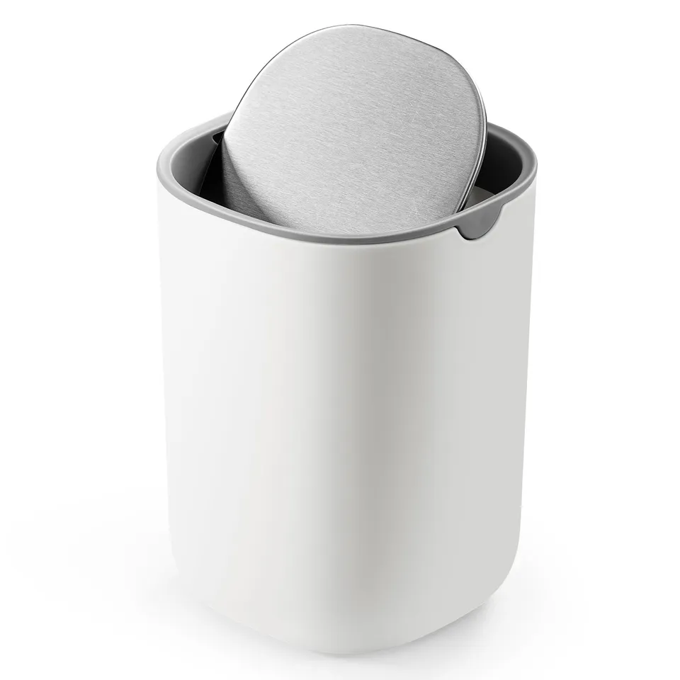 songmics-tischm-lleimer-1-5-l-mit-schwingdeckel-edelstahl image 1