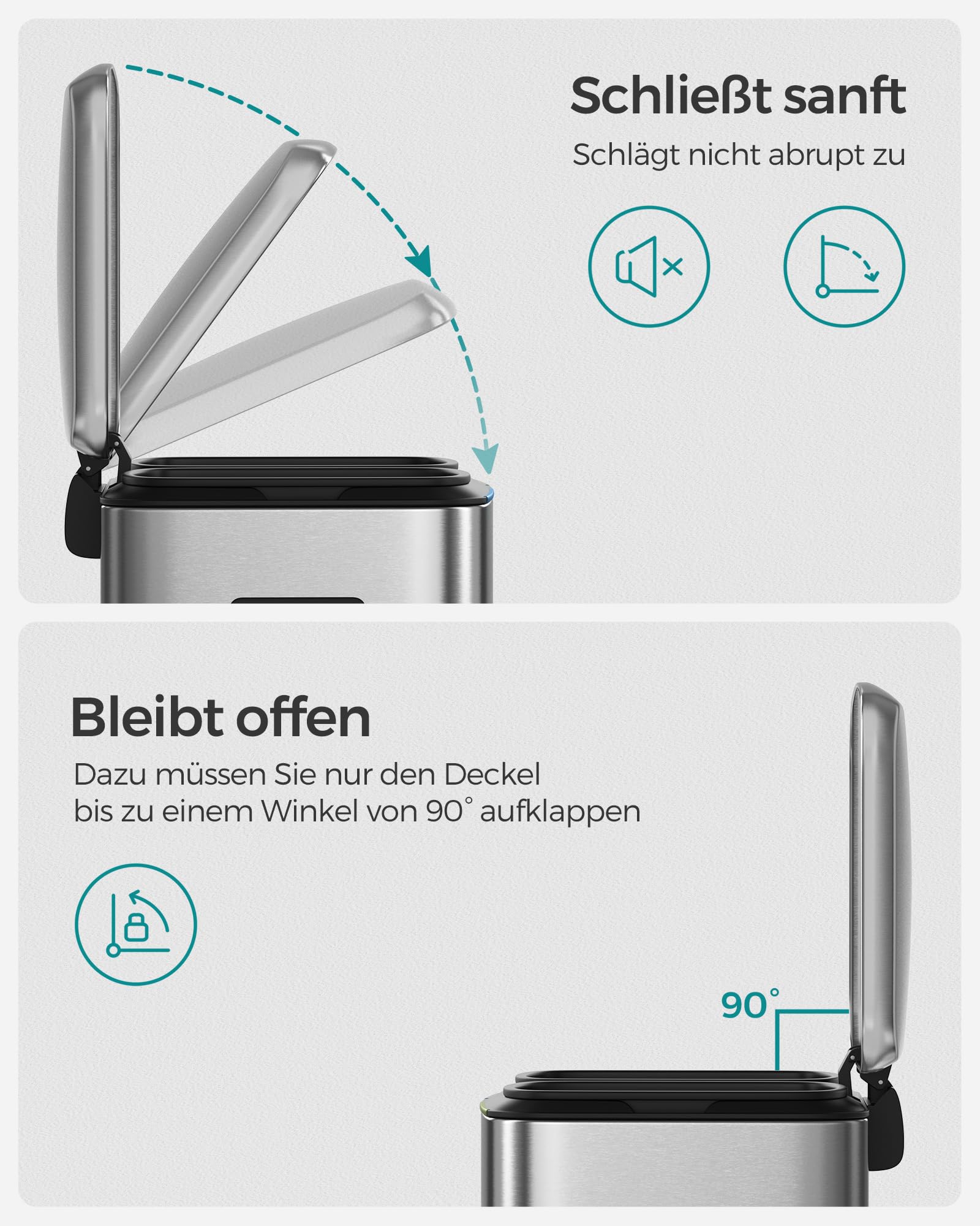 songmics-m-lleimer-k-che-2x20-l-m-lltrennsystem-edelstahl-mit-pedal image 5