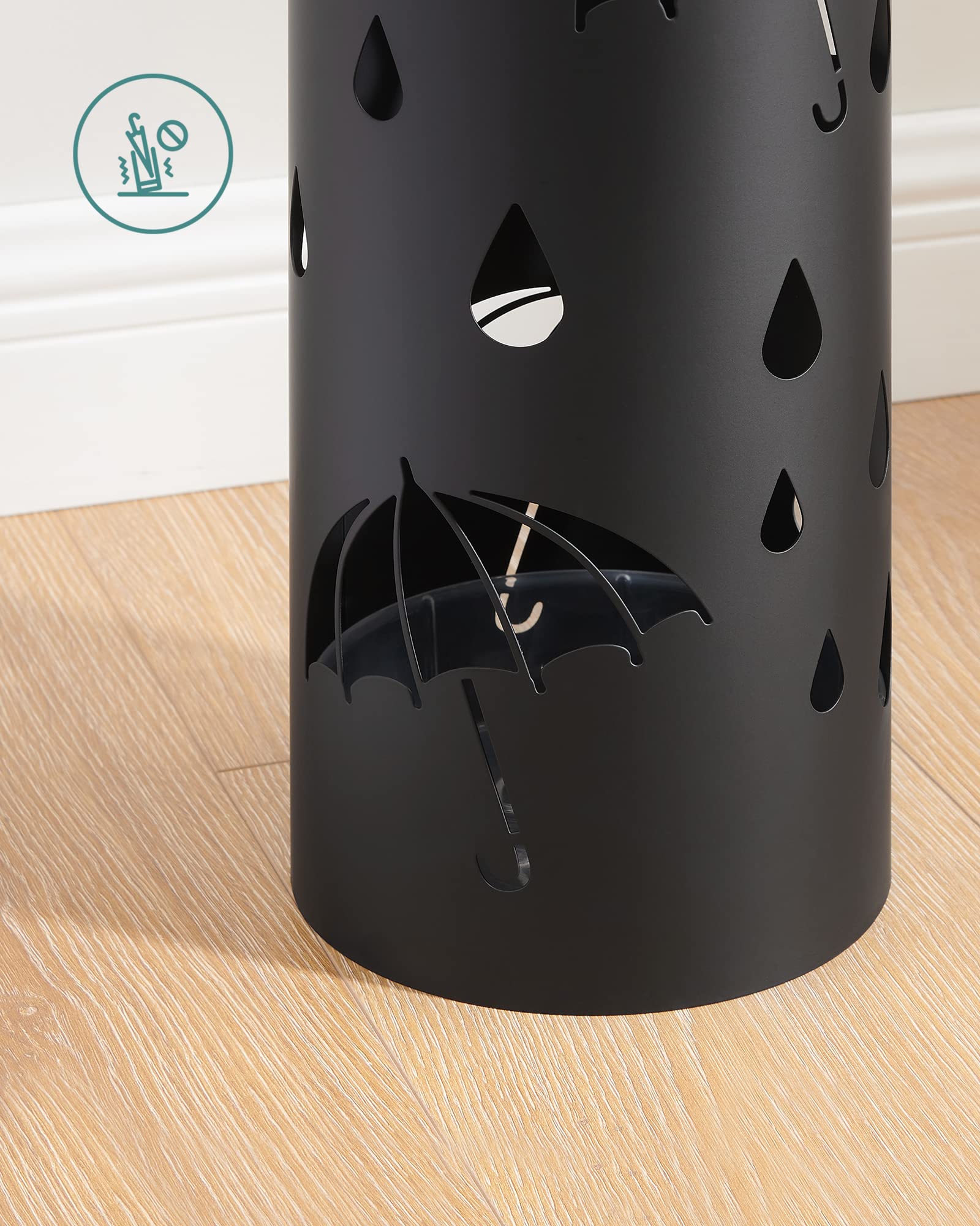 songmics-regenschirmst-nder-schirmst-nder-metall-17-x-41-cm-mit-4-haken image 6