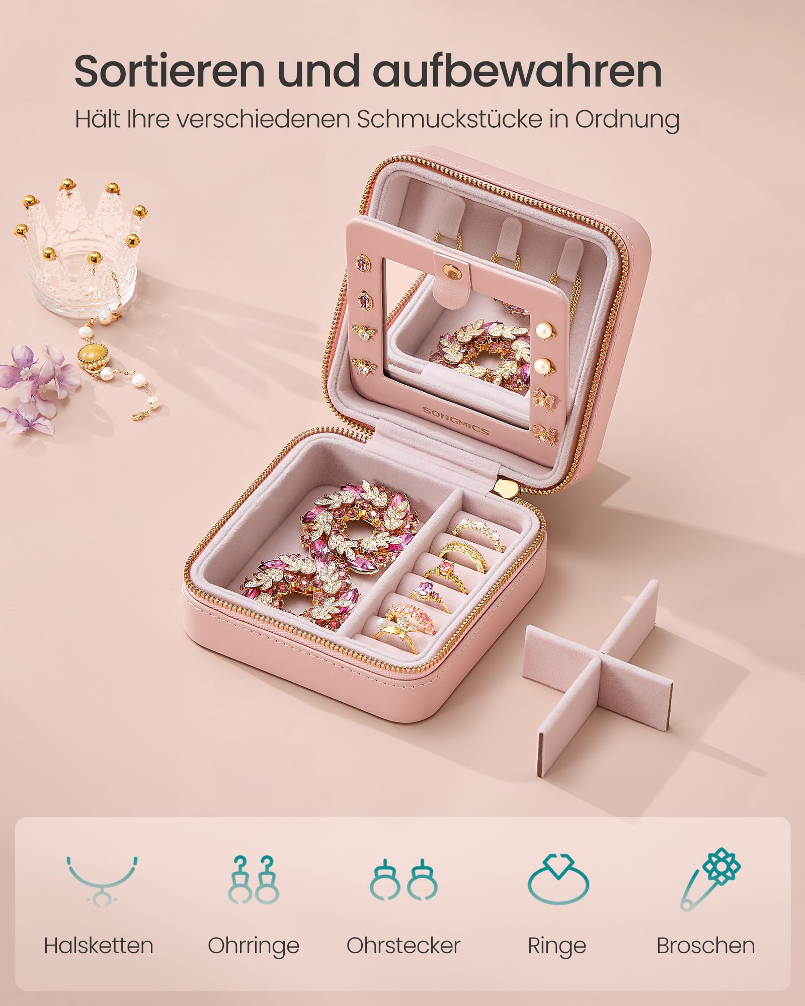 songmics-gisella-jbc146s01-schmuckk-stchen-reise-11-4x11-4x5-5-cm-mit-spiegel image 3