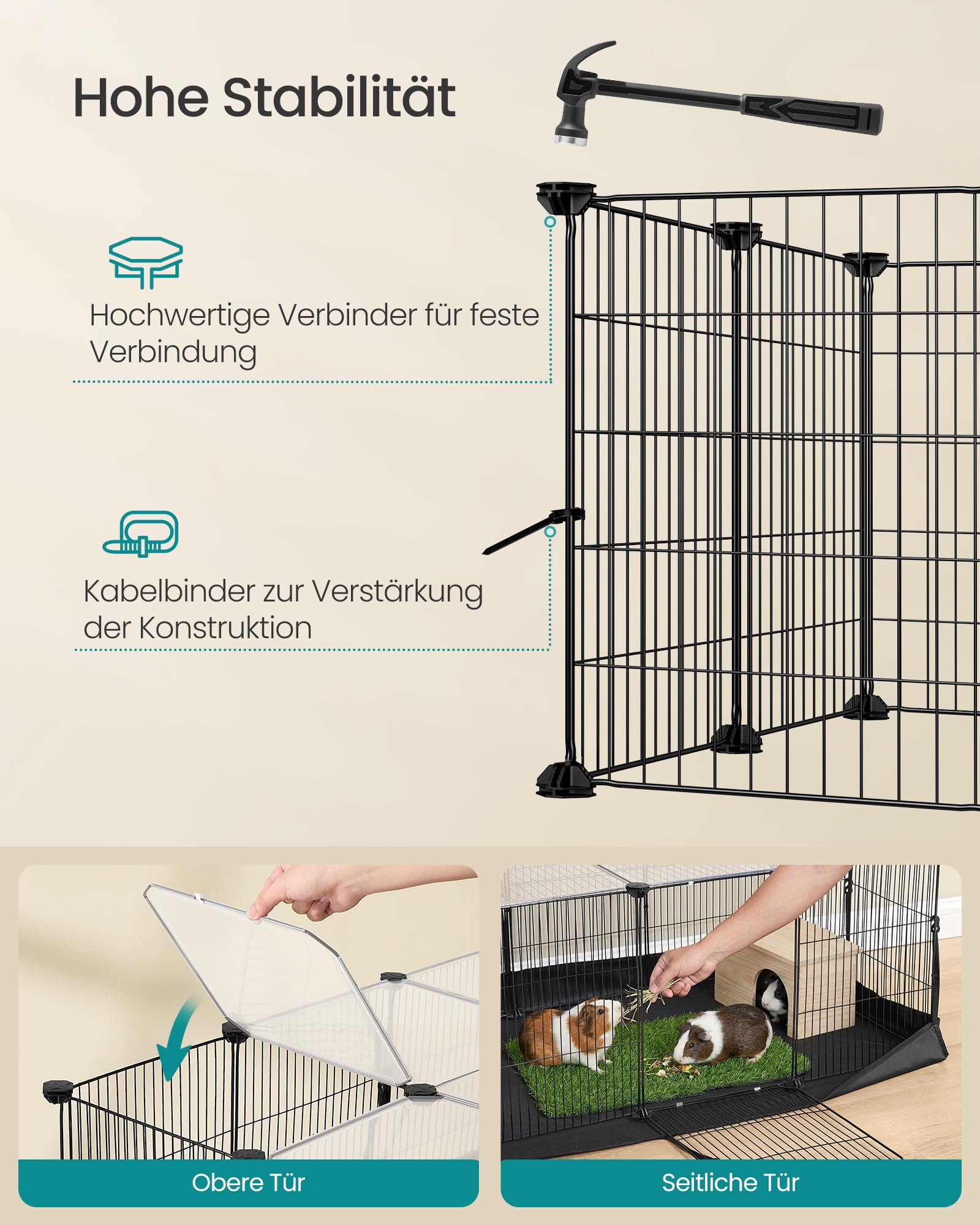 songmics-kleintiergehege-20-platten-mit-3-t-ren-123-x-63-x-41-5-cm image 7