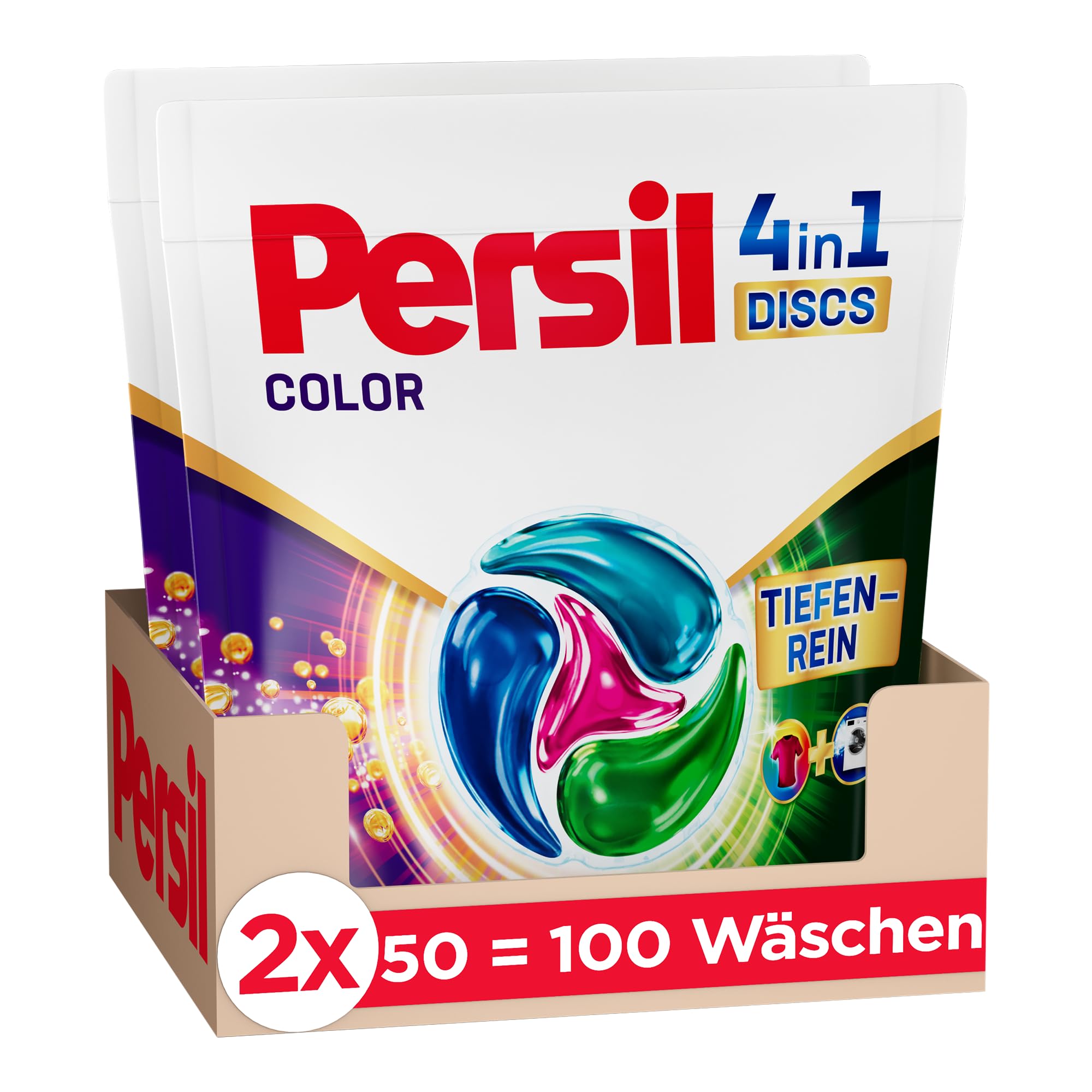persil-color-4in1-discs-colorwaschmittel-100-waschladungen image 1