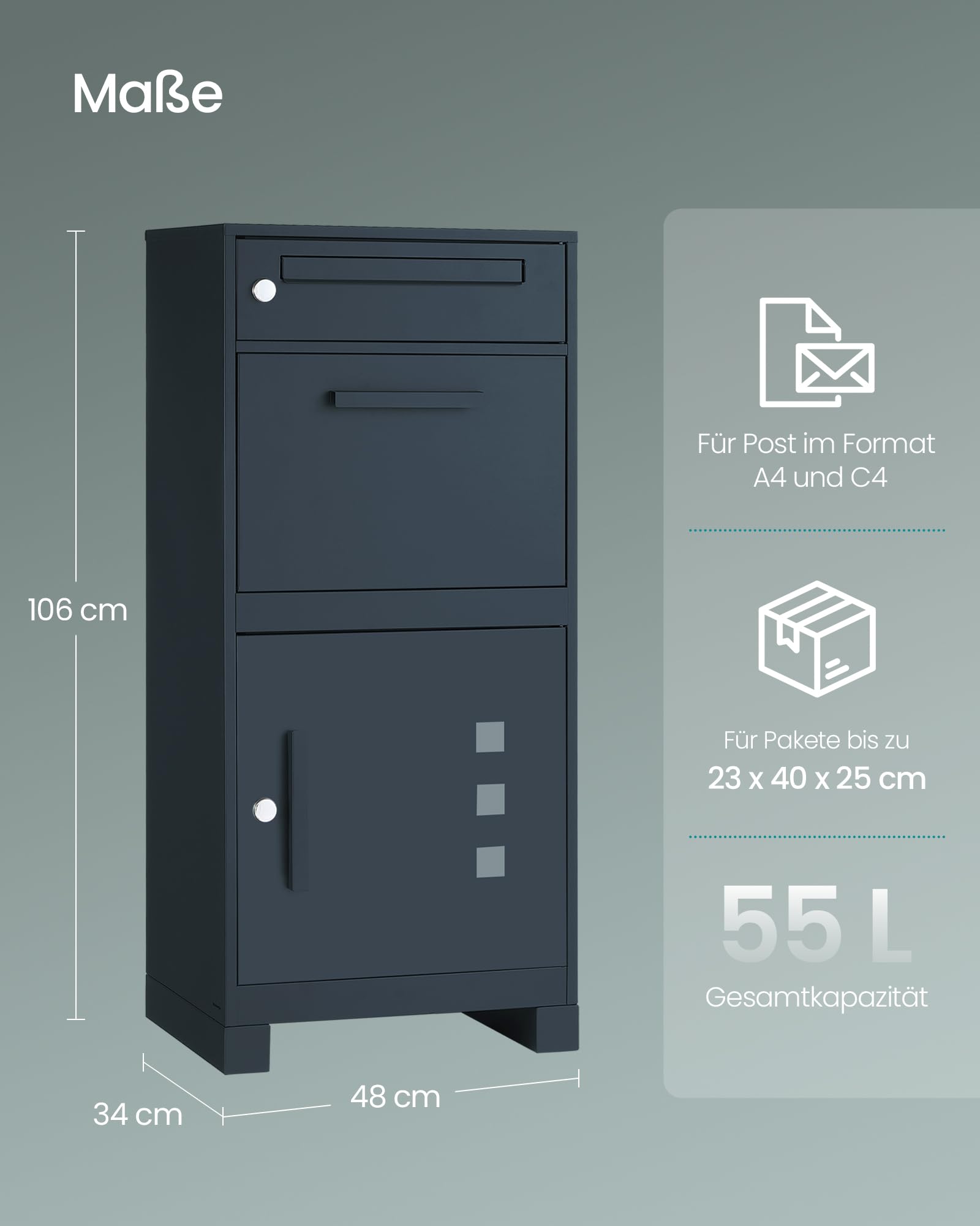 songmics-paketbox-xxl-gmb091gz01-stahl-anthrazit-34x48x106-cm image 6