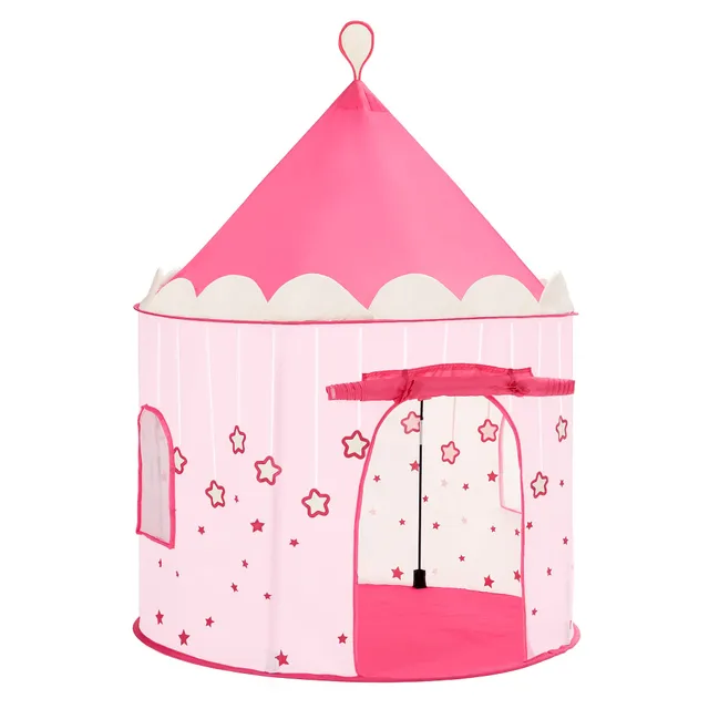 songmics-spielzelt-lpt01pk-prinzessinnenschloss-pink-101-x-135-cm image 1